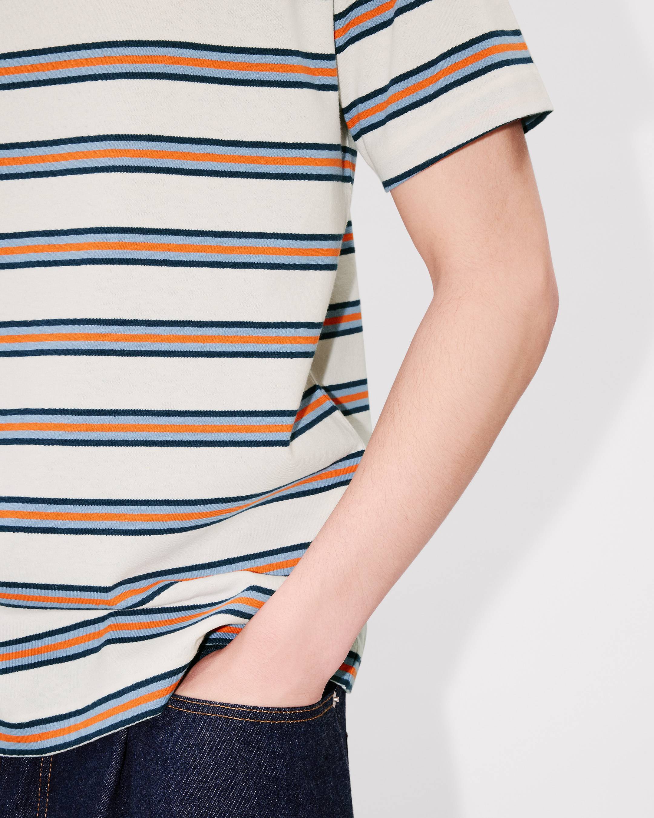 KENZO Coast Lines' embroidered T-shirt in cotton linen