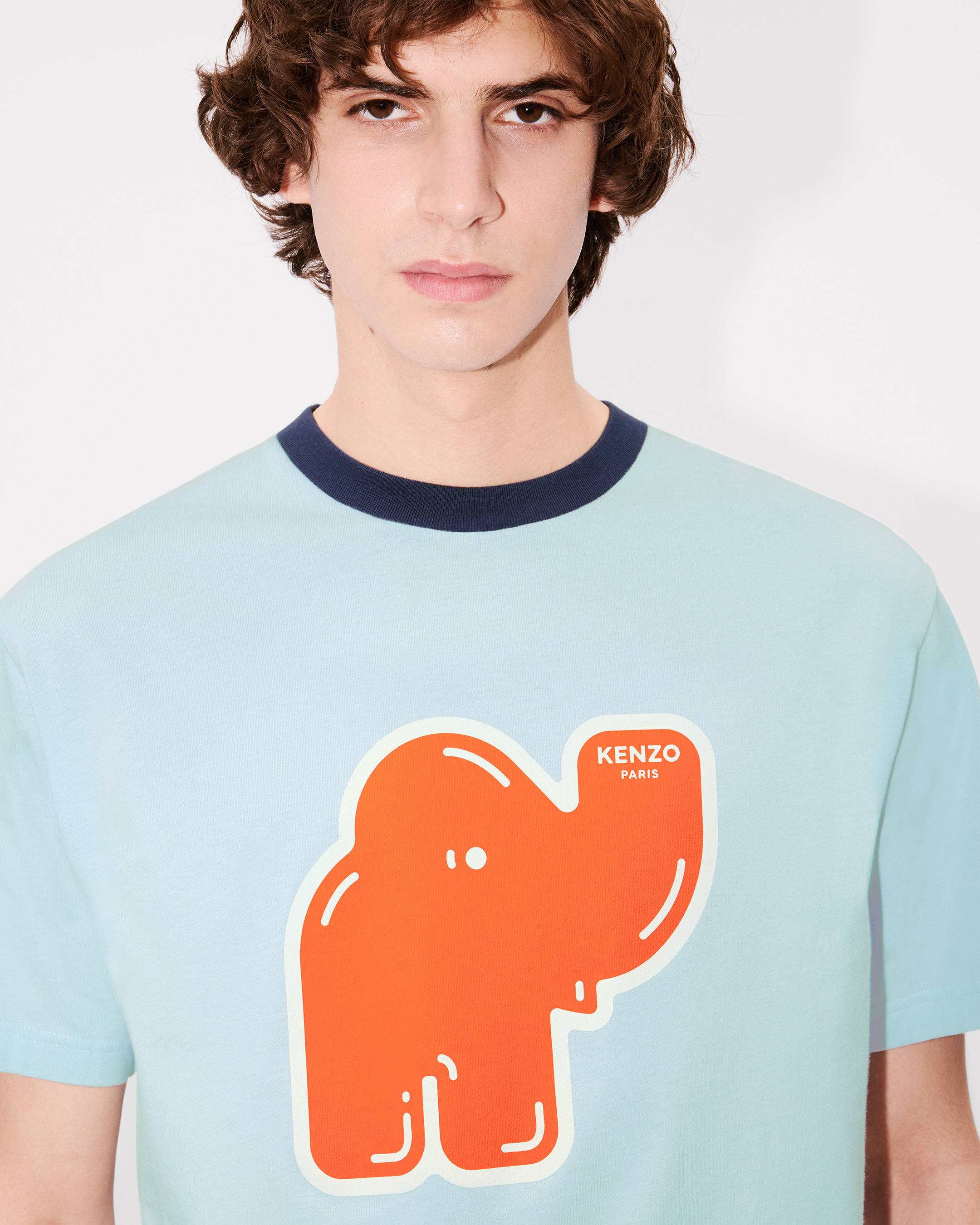 KENZO Elephant Logo' T-shirt in cotton | Men's | KENZO