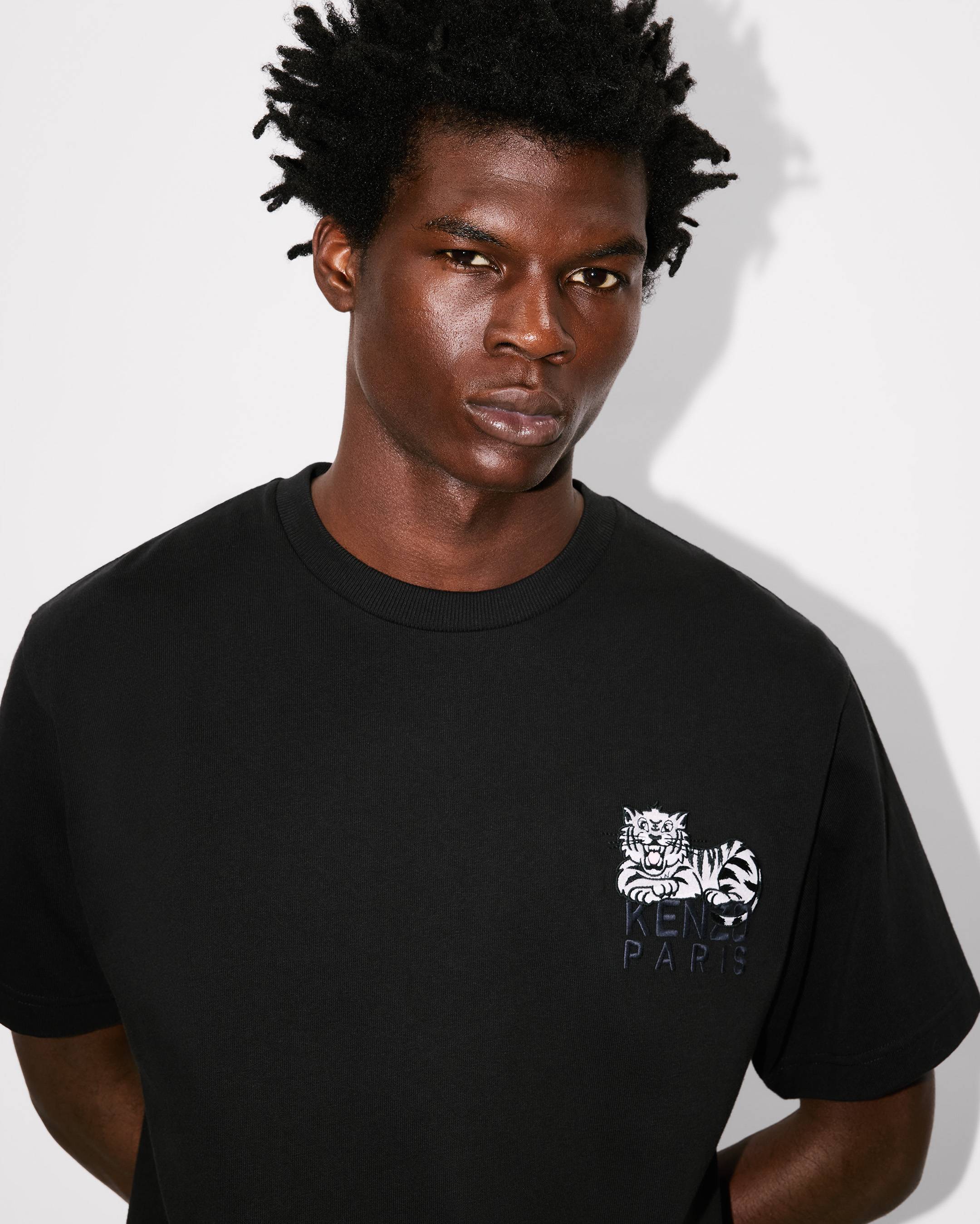 T-Shirt mit „KENZO Happy Tiger“-Stickerei aus Baumwolle