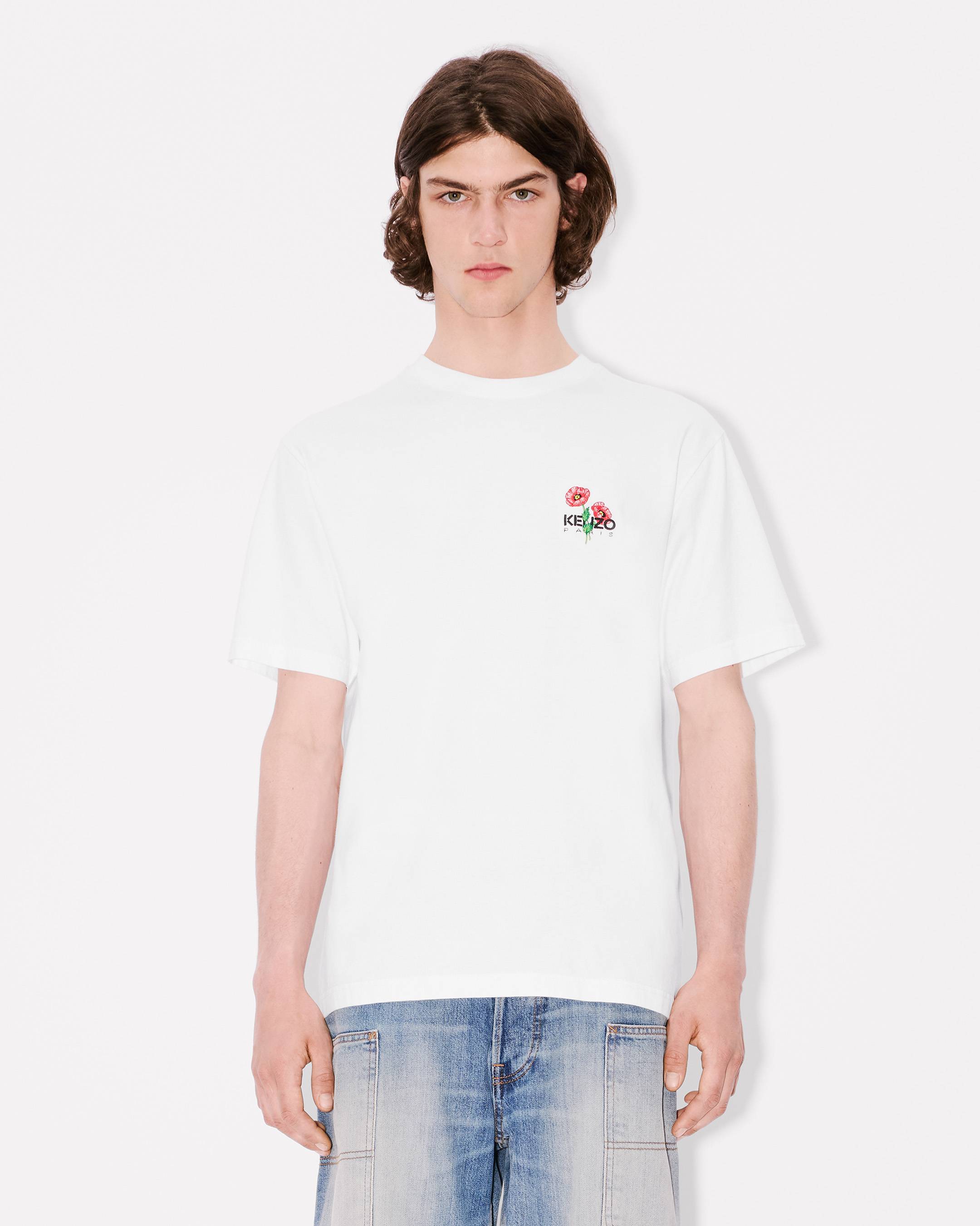 【Kenzo】T-SHIRT◆FF65TS2594SG KENZO Archive Bouquet' embroidered T-shirt in cotton | Men's