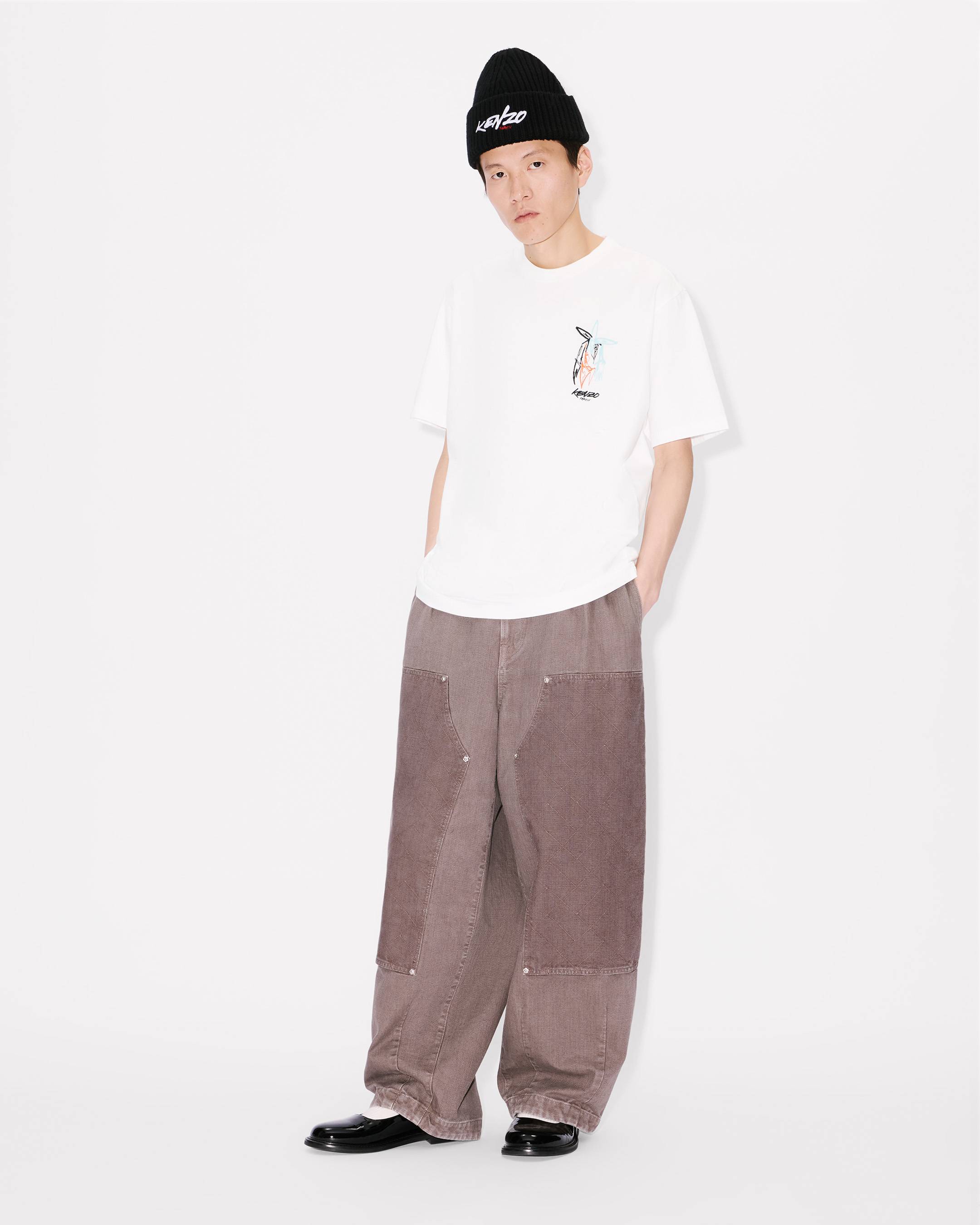 Kenzo x Futura 2000' エンブロイダリー コットン Tシャツ