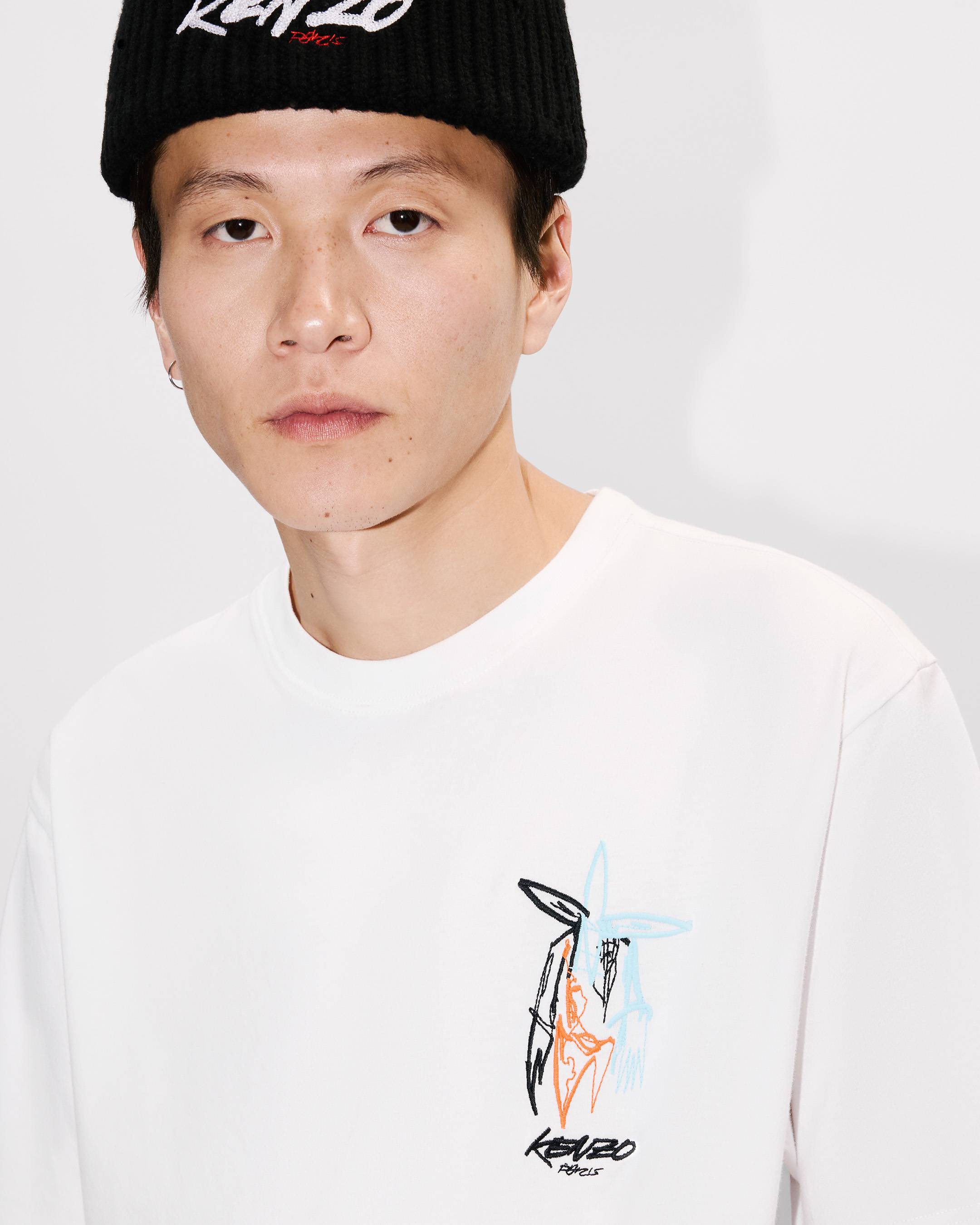 Kenzo x Futura 2000' エンブロイダリー コットン Tシャツ