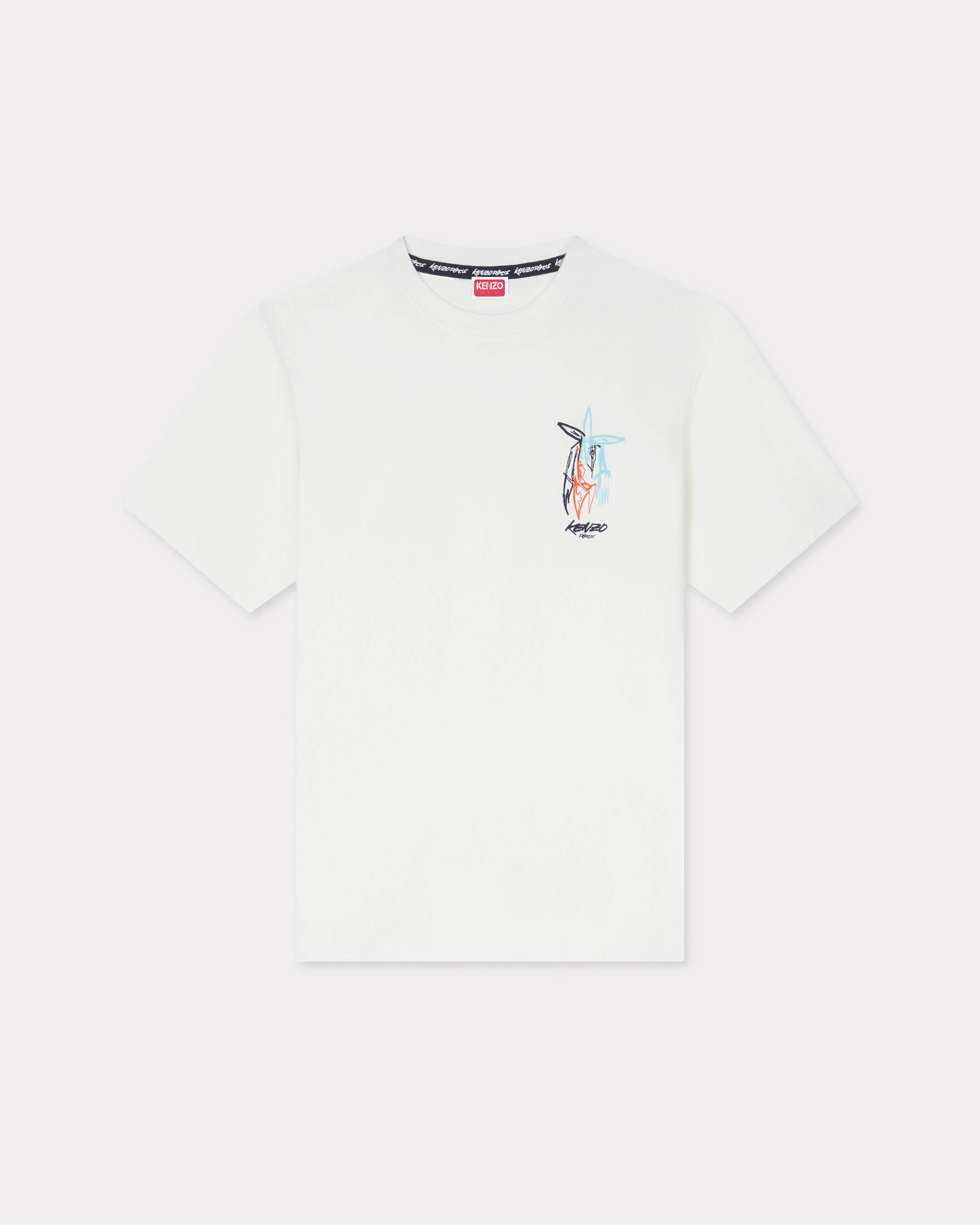 KENZO 'Kenzo x Futura 2000' Embroidered T-shirt In Cotton, Off White, - Mens, Xs