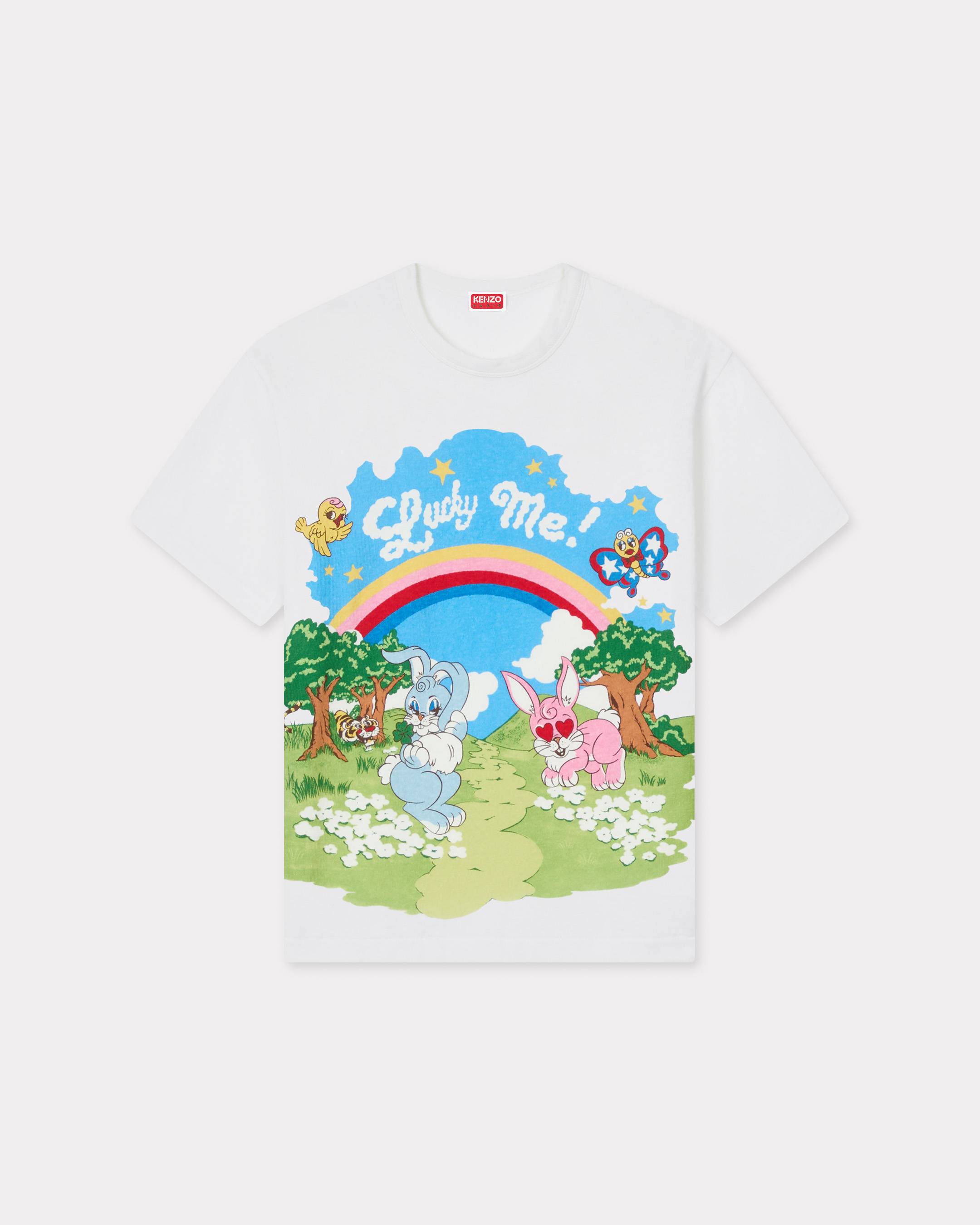 KENZO ' Cartoon' T-shirt , Man, Off White, Size Xs, Cotton
