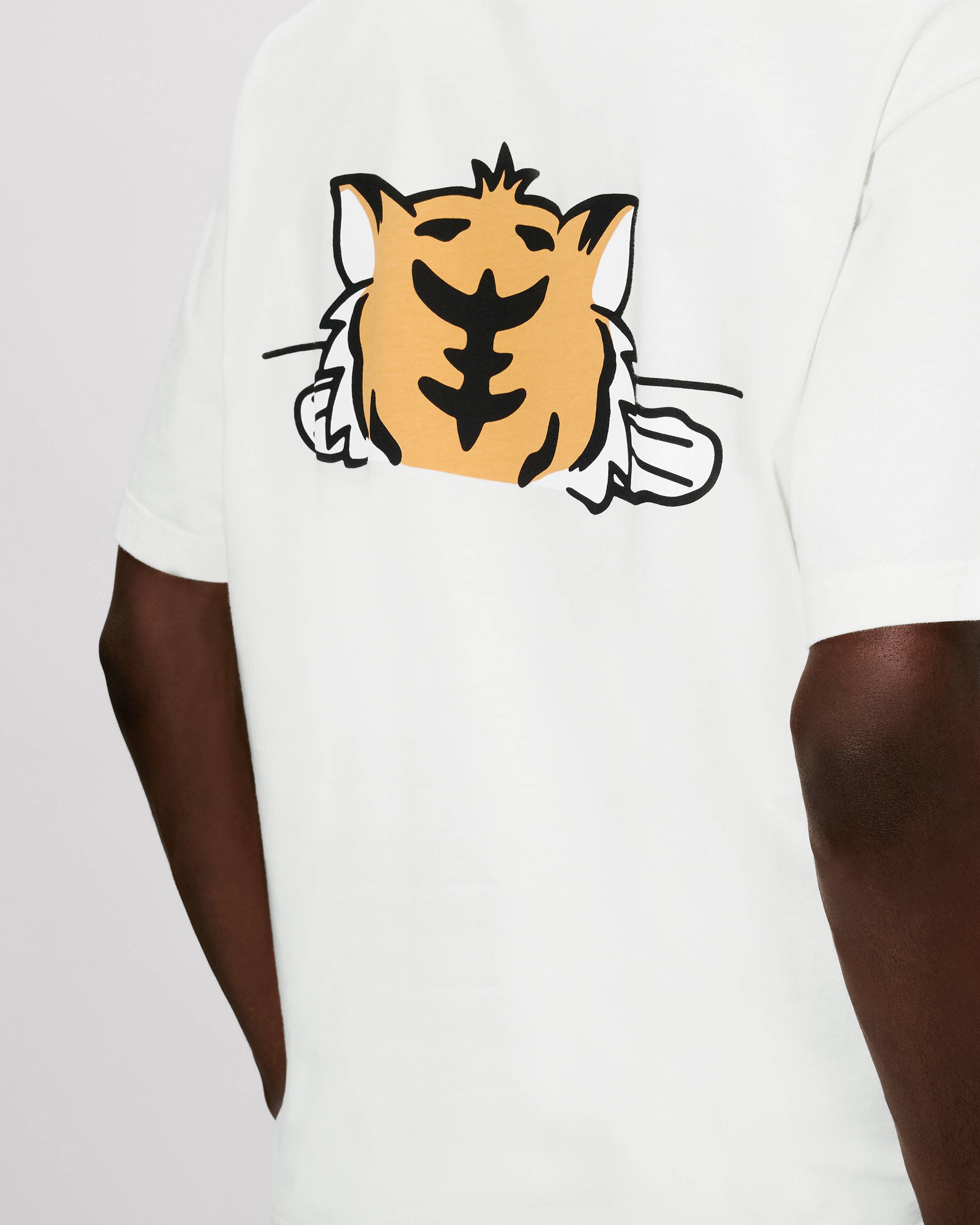 Tシャツ・カットソー HAPPY TIGER T-SHIRT KENZO Happy Tiger' oversized T-shirt in cotton | Men's | KENZO