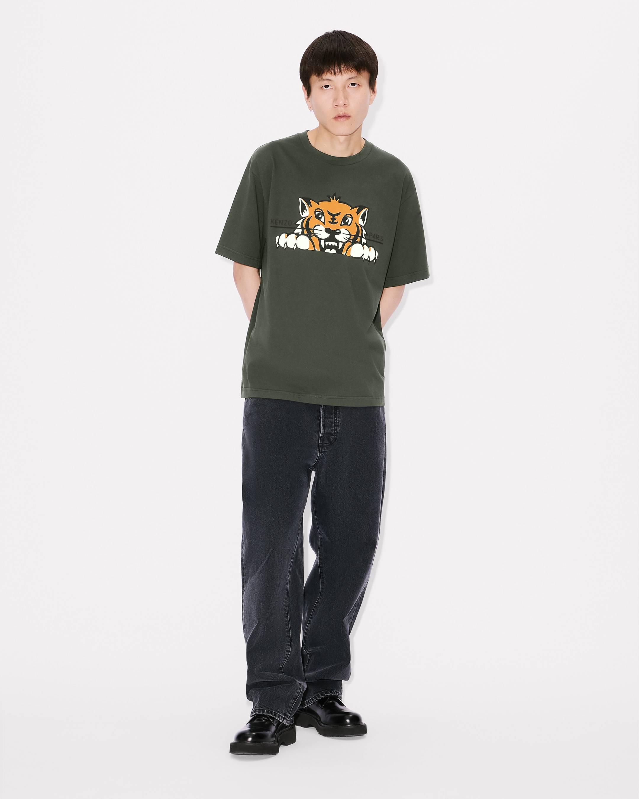 T-shirt oversize 'KENZO Happy Tiger' en coton