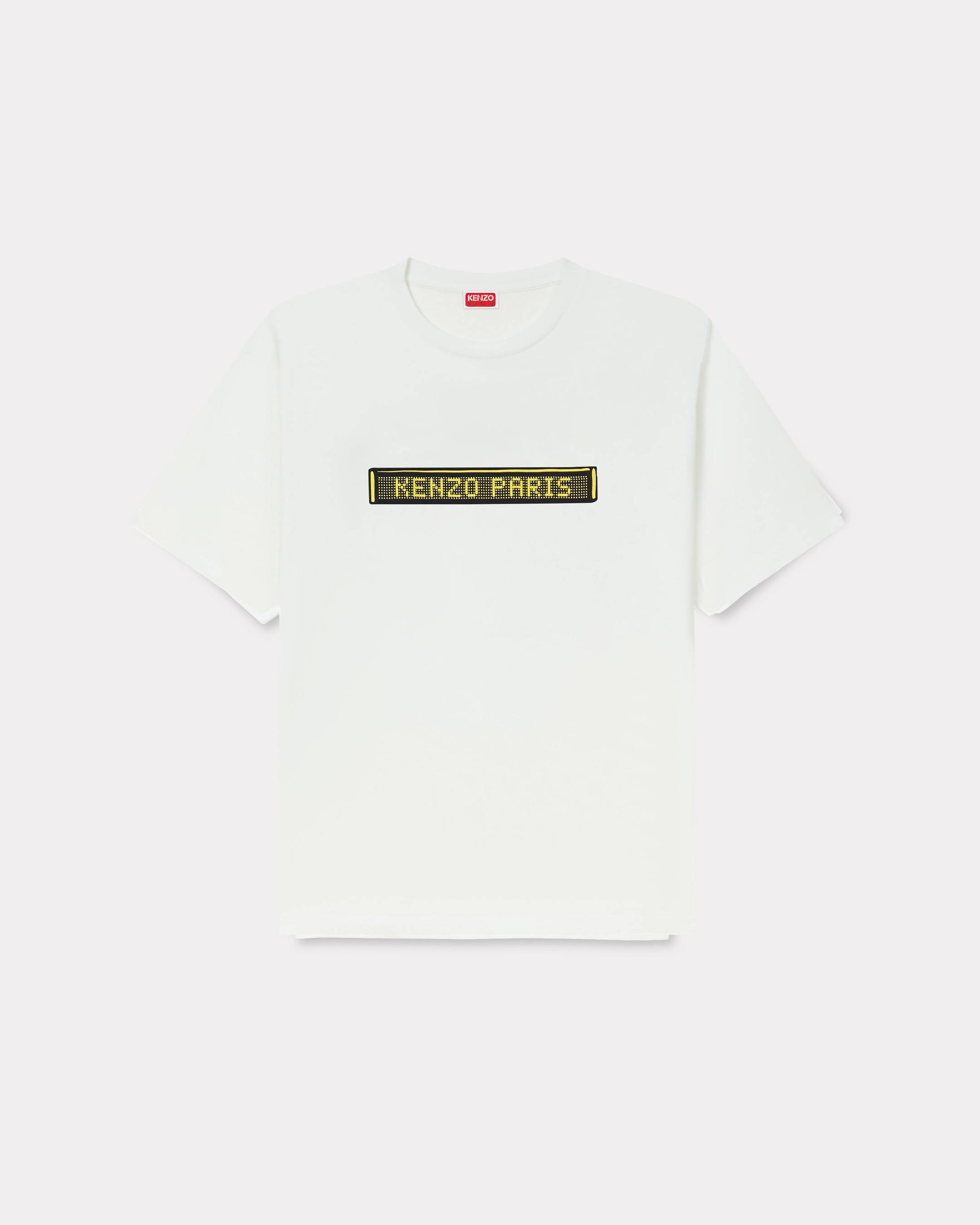 KENZO ' City' Oversized T-shirt , Man, Off White, Size Xl, Cotton