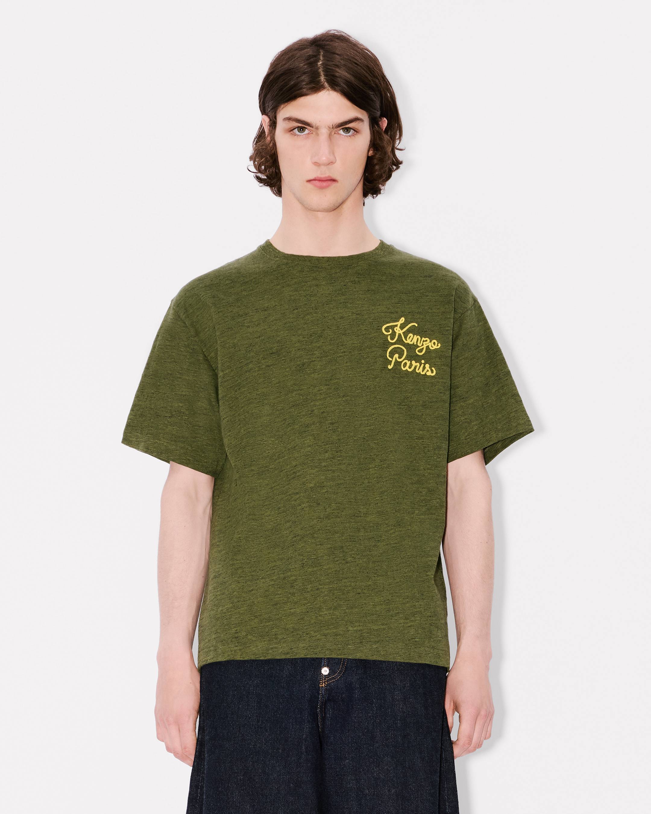 'KENZO Paris Chainstitch' embroidered T-shirt in cotton