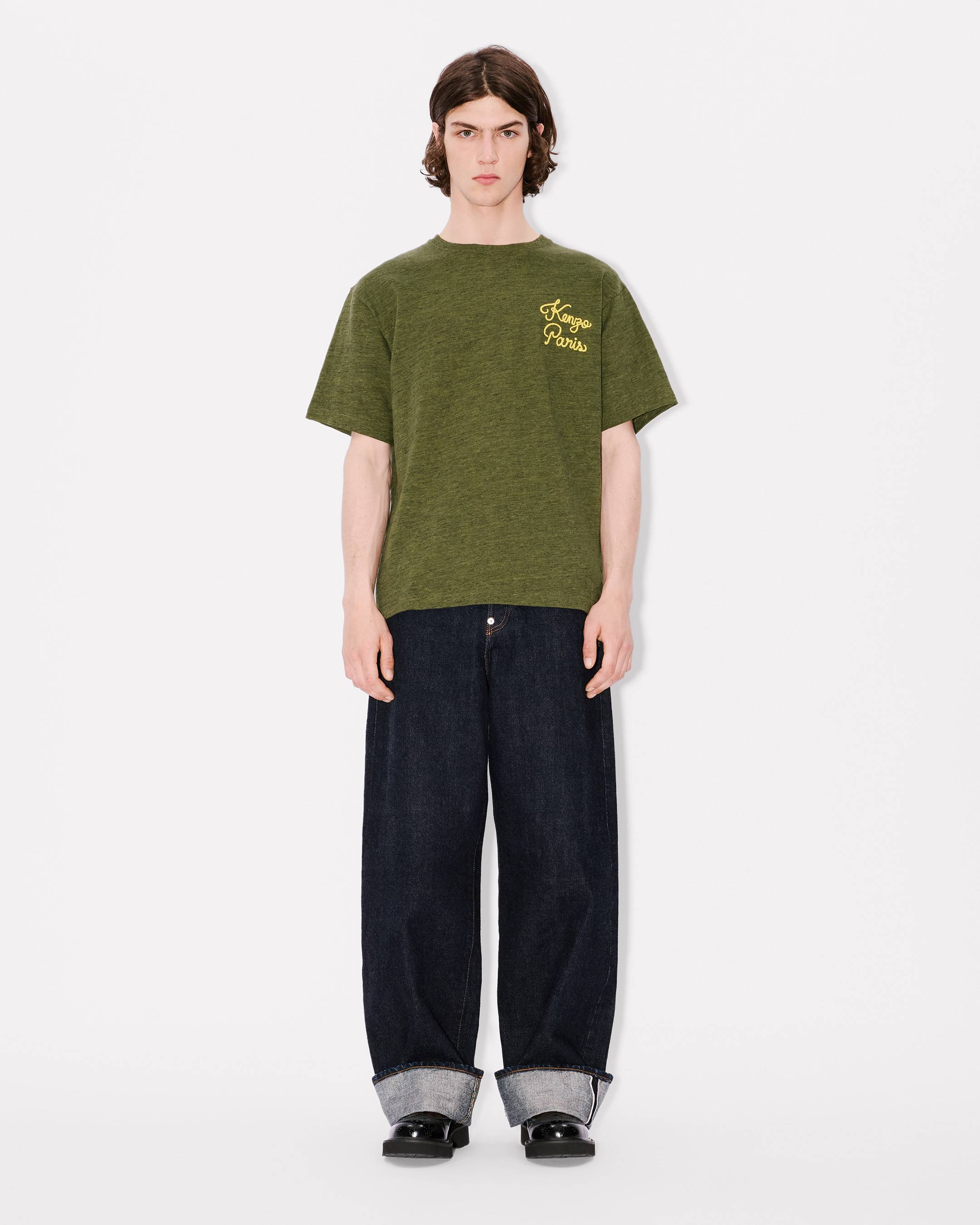 'KENZO Paris Chainstitch' embroidered T-shirt in cotton