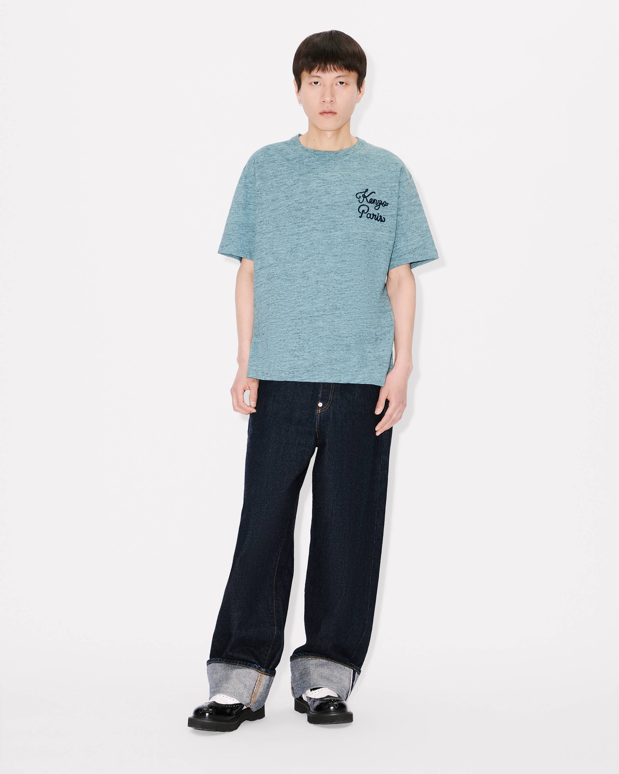 'KENZO Paris Chainstitch' embroidered T-shirt in cotton