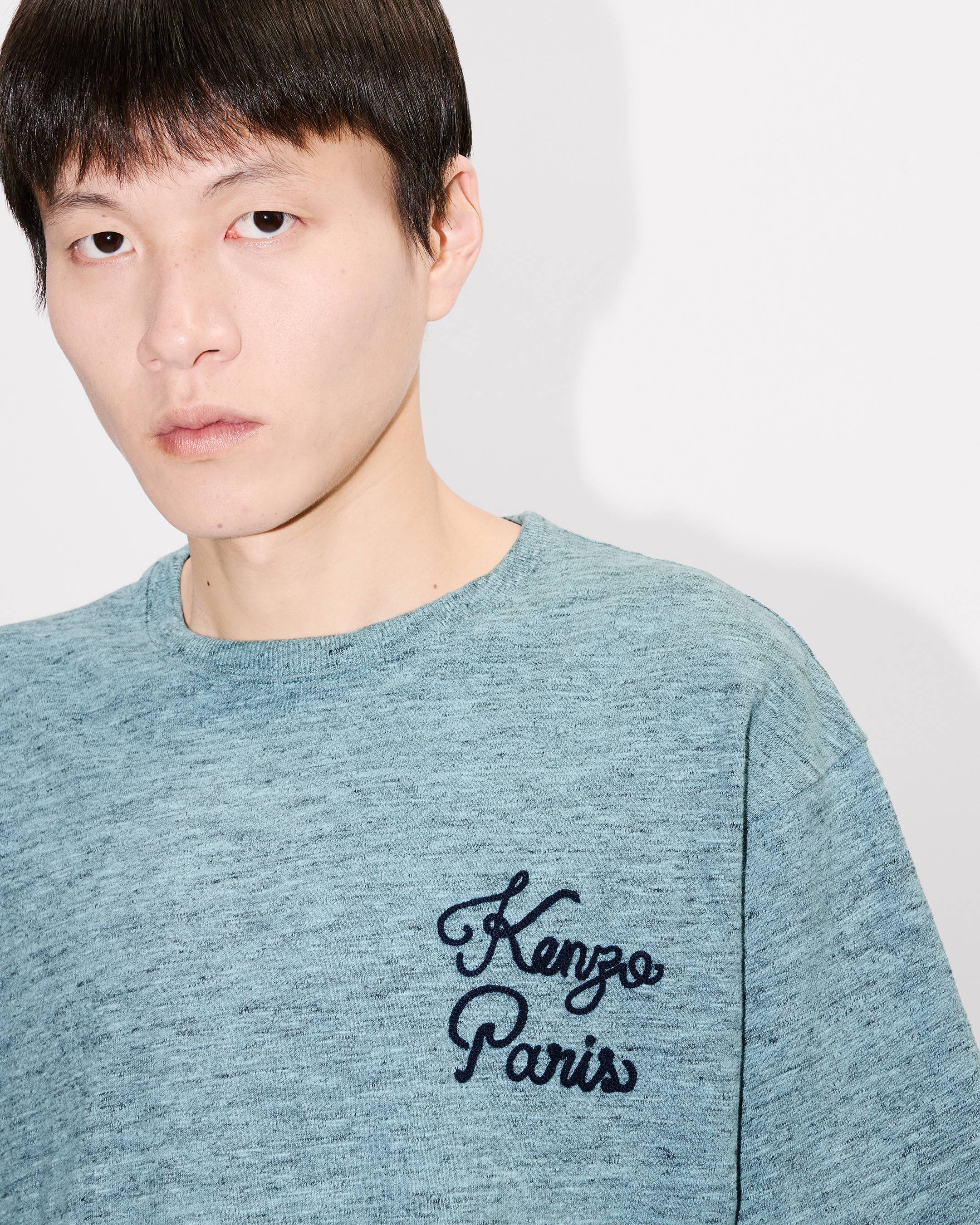 'KENZO Paris Chainstitch' embroidered T-shirt in cotton