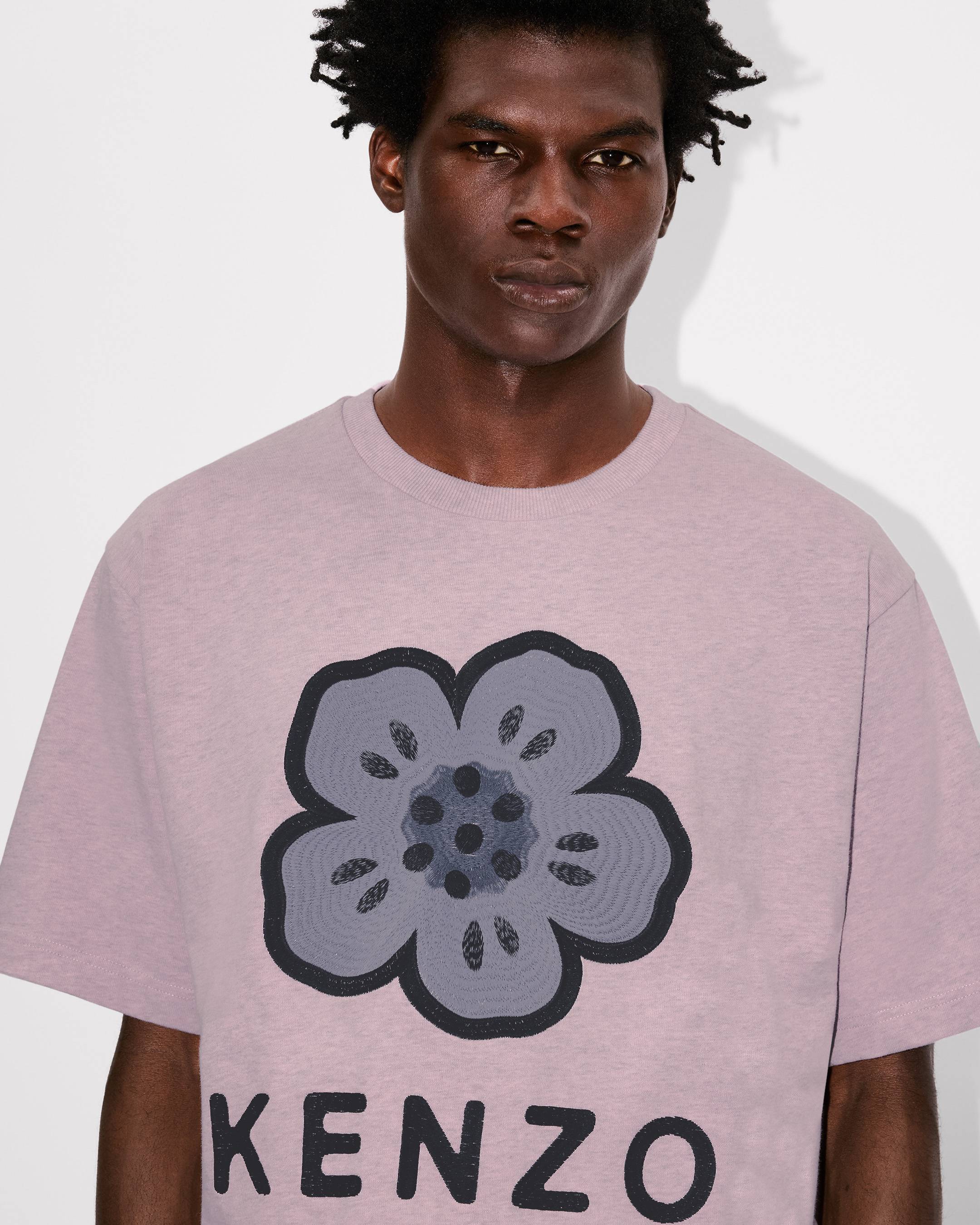 'Boke Flower' embroidered oversized T-shirt in cotton