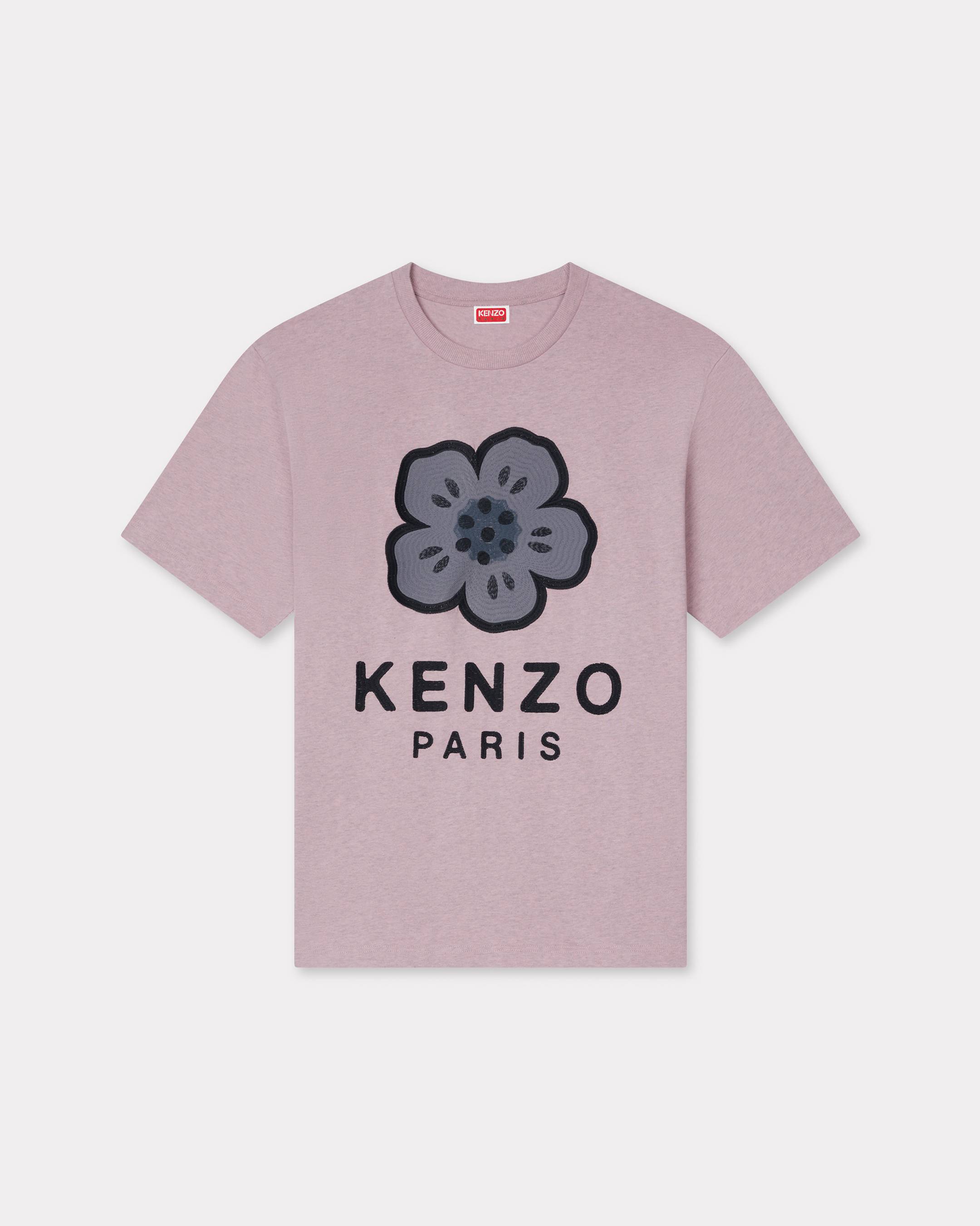 KENZO 'Boke Flower' Embroidered Oversized T-shirt , Man, Pink, Size Xl, Cotton