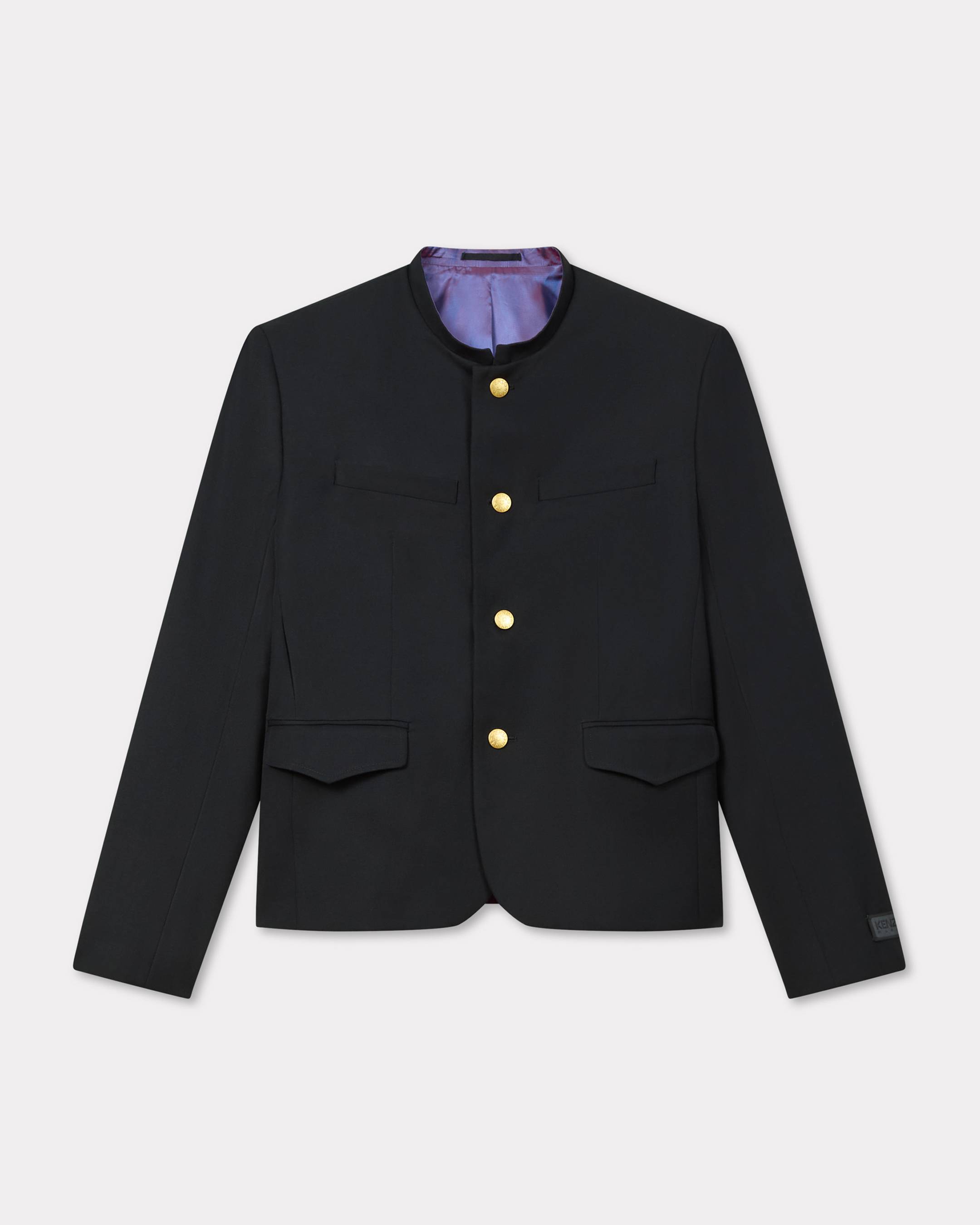 KENZO School Boy Tailored Jacket Black Mens - Size 44
