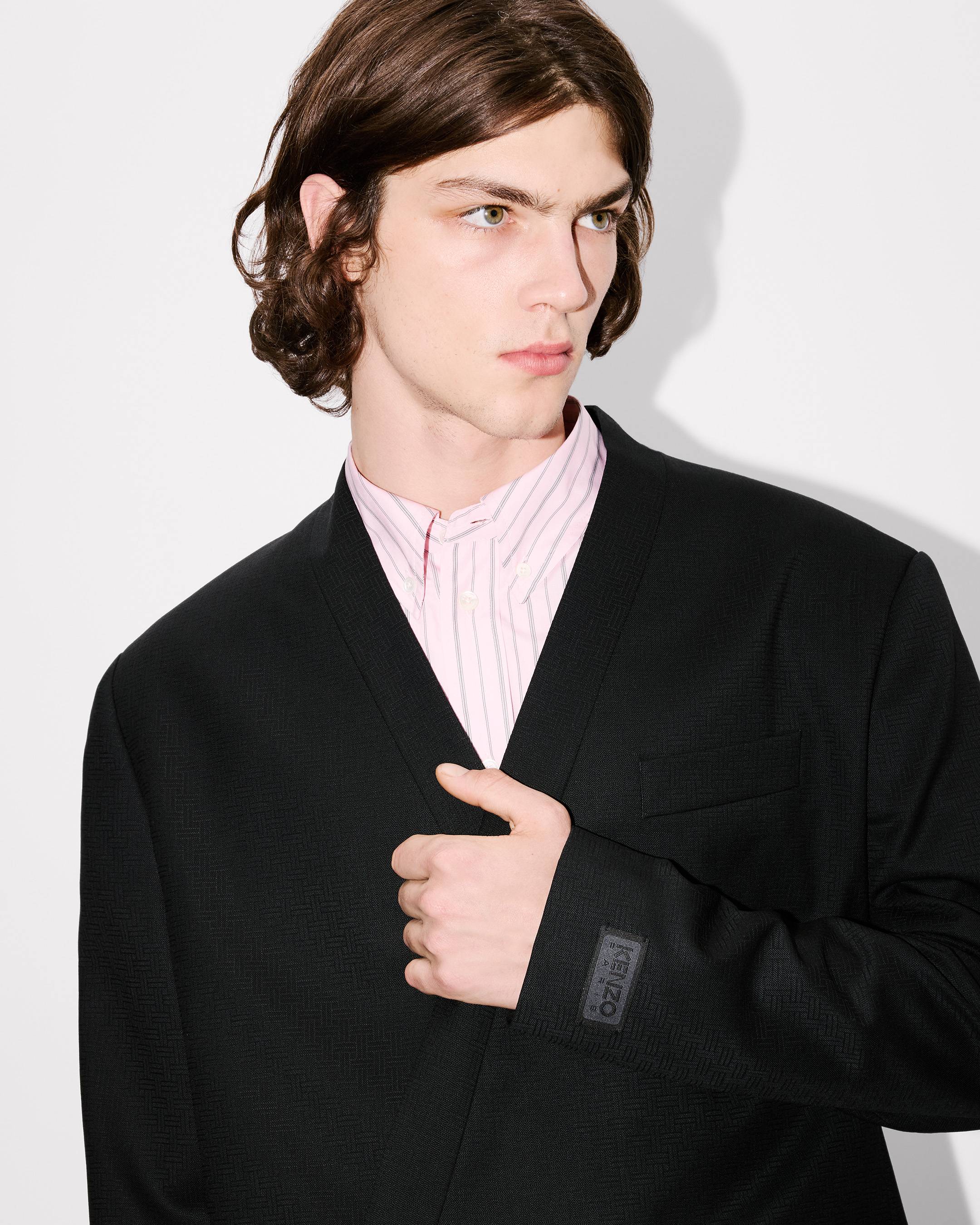 'KENZO Weave' kimono tailored jacket in wool jacquard