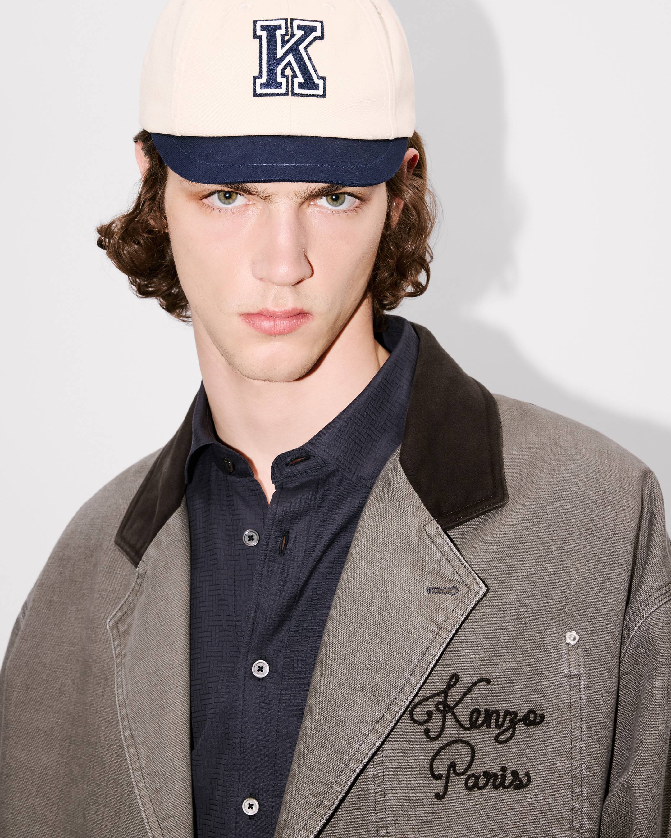 'KENZO Paris Chainstitch' workwear jacket in washed cotton