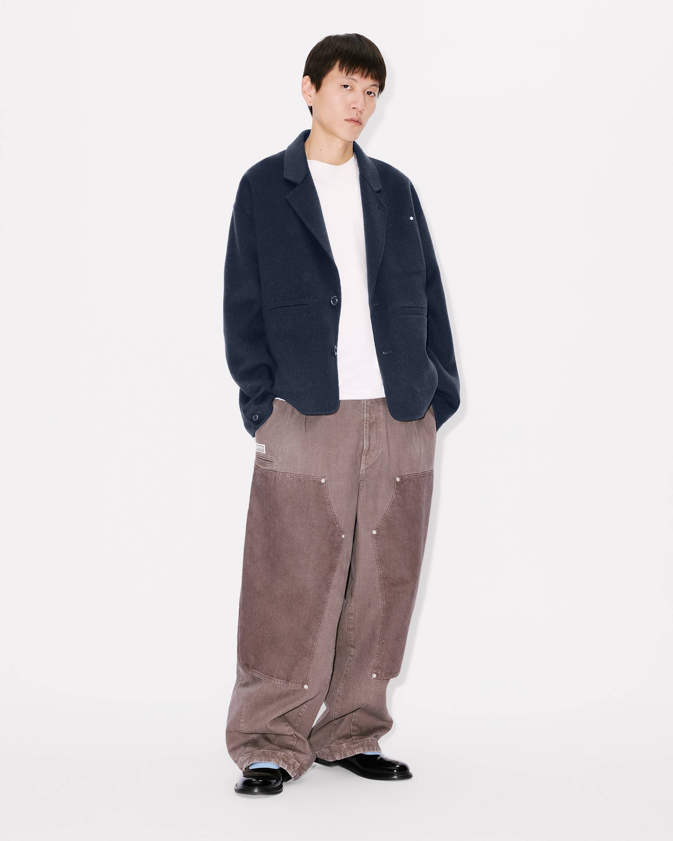 Workwear jacket in wool alpaca
