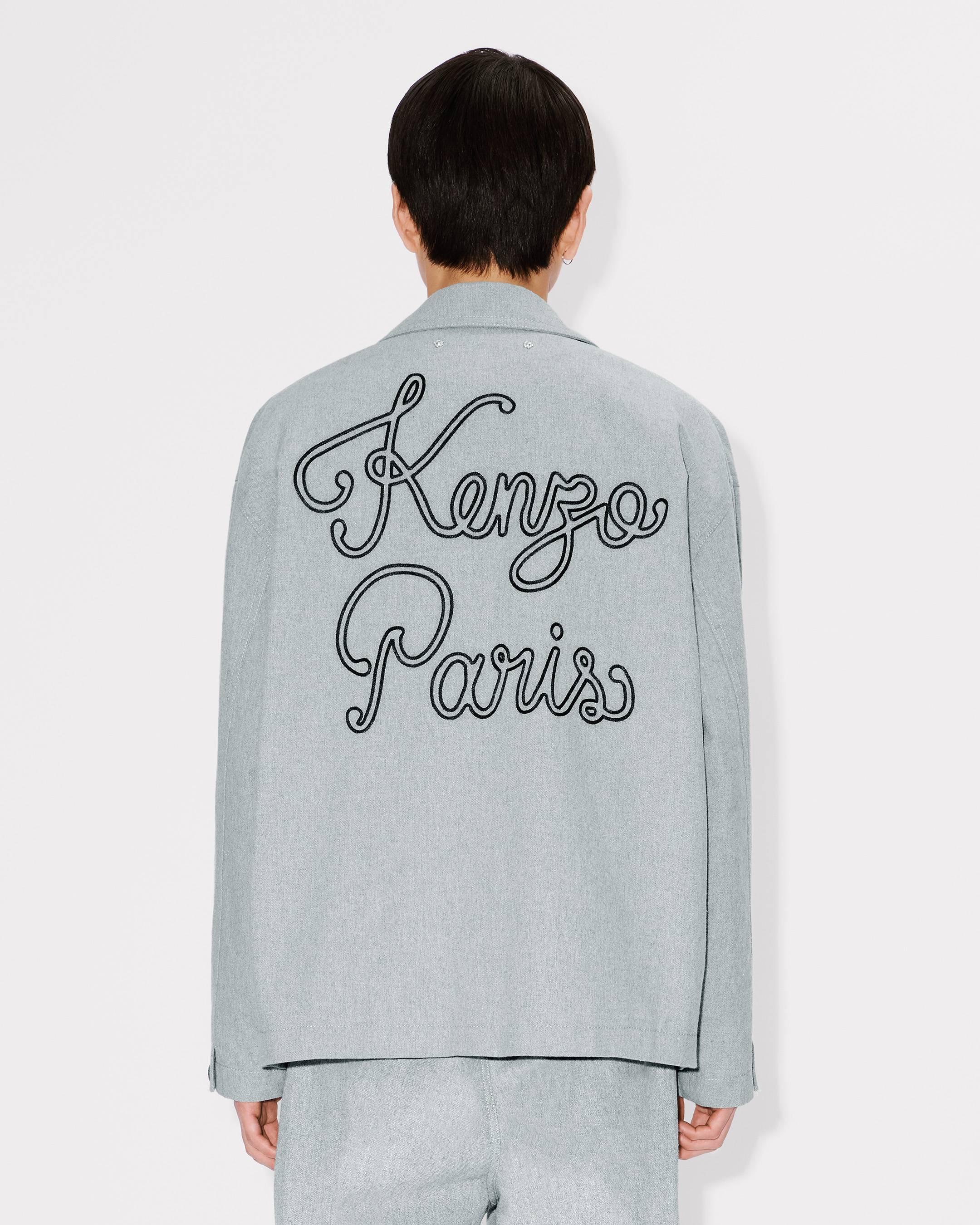 'KENZO Paris Chainstitch' embroidered workwear jacket