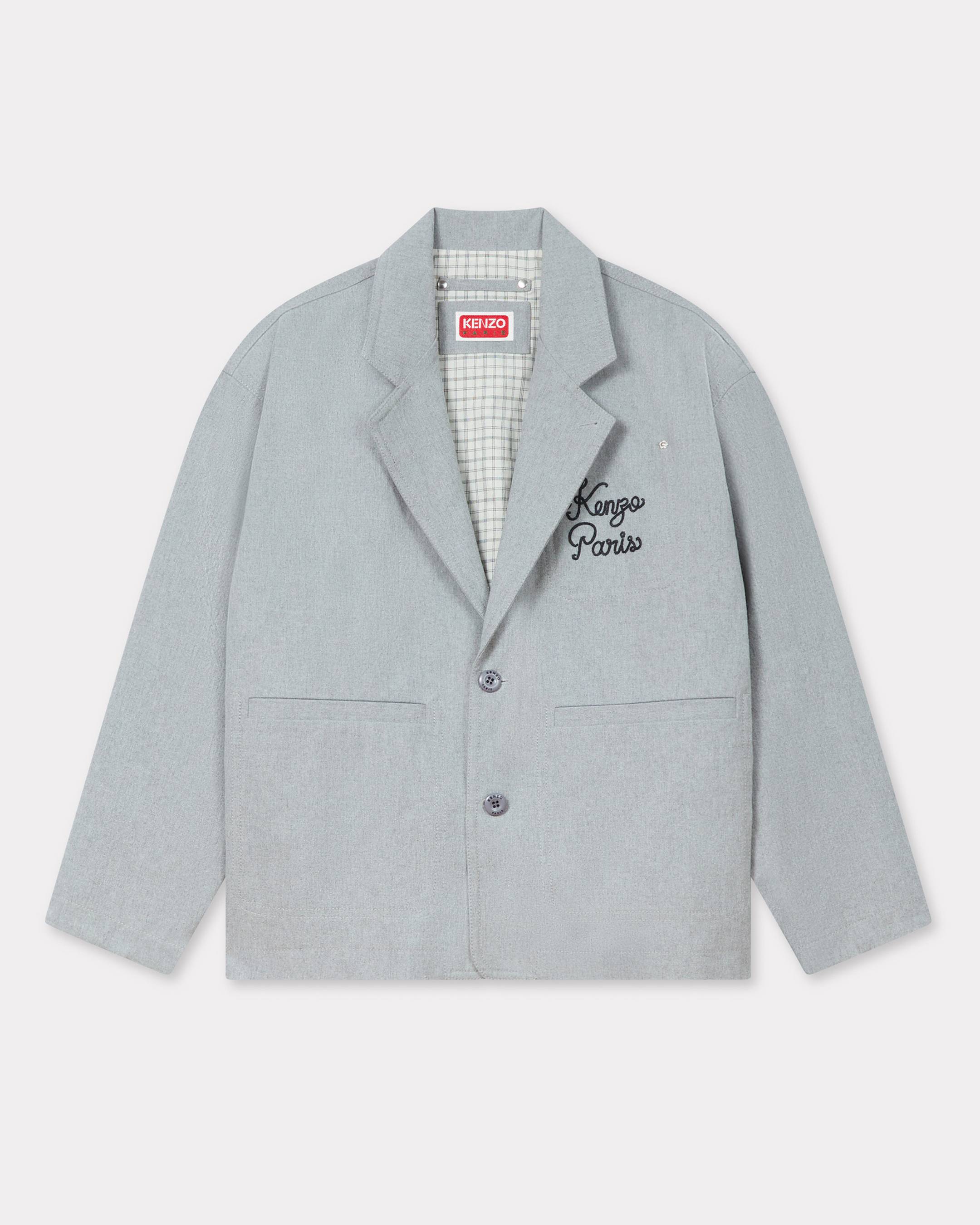 'KENZO Paris Chainstitch' embroidered workwear jacket