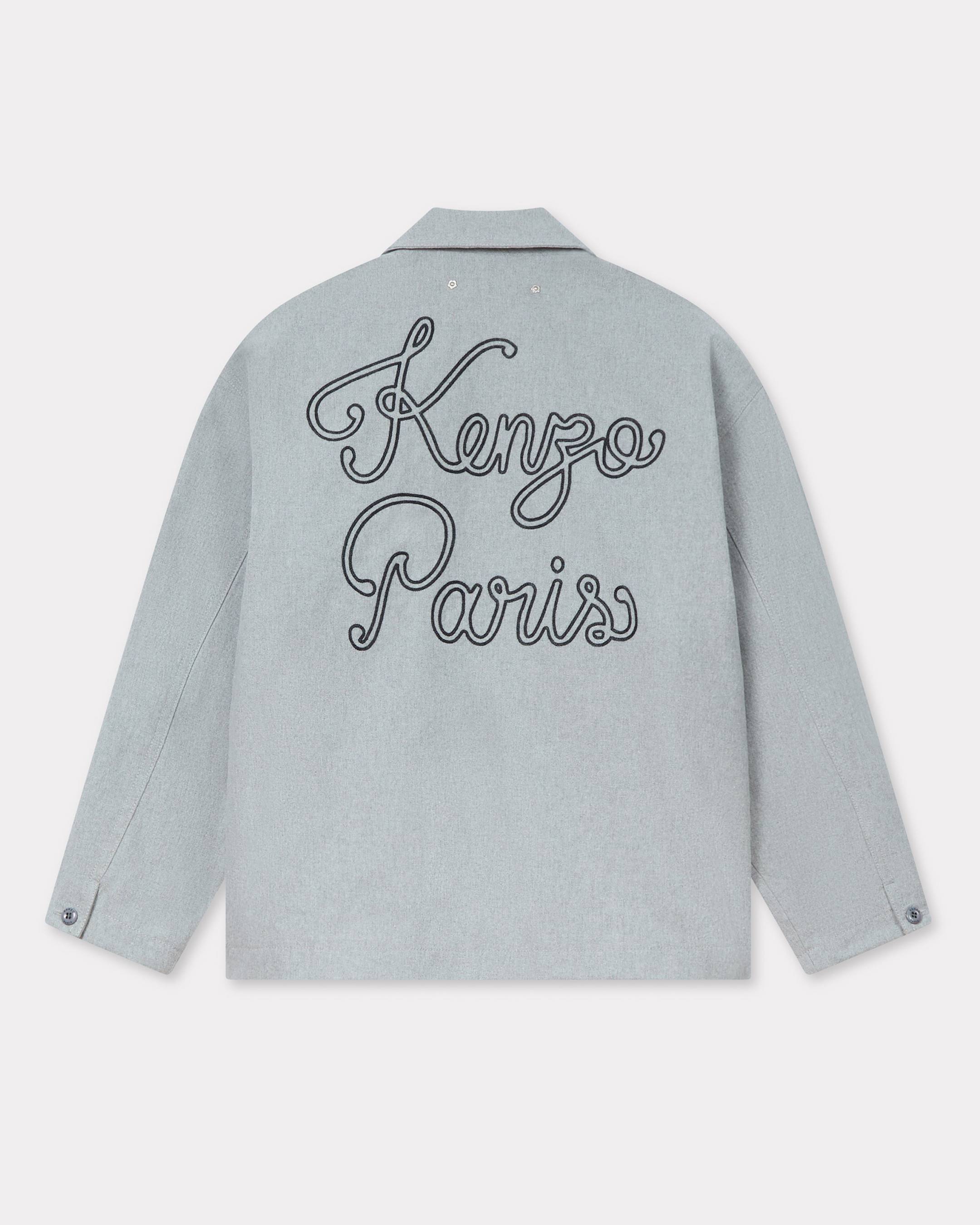 'KENZO Paris Chainstitch' embroidered workwear jacket