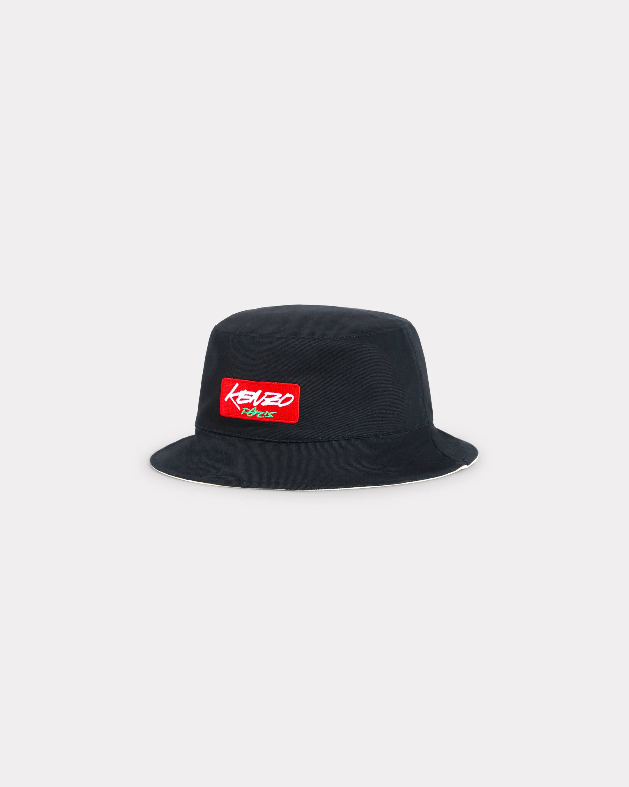 KENZO 'Kenzo x Futura 2000' Embroidered Reversible Bucket Hat In Cotton Black Mens - Size One