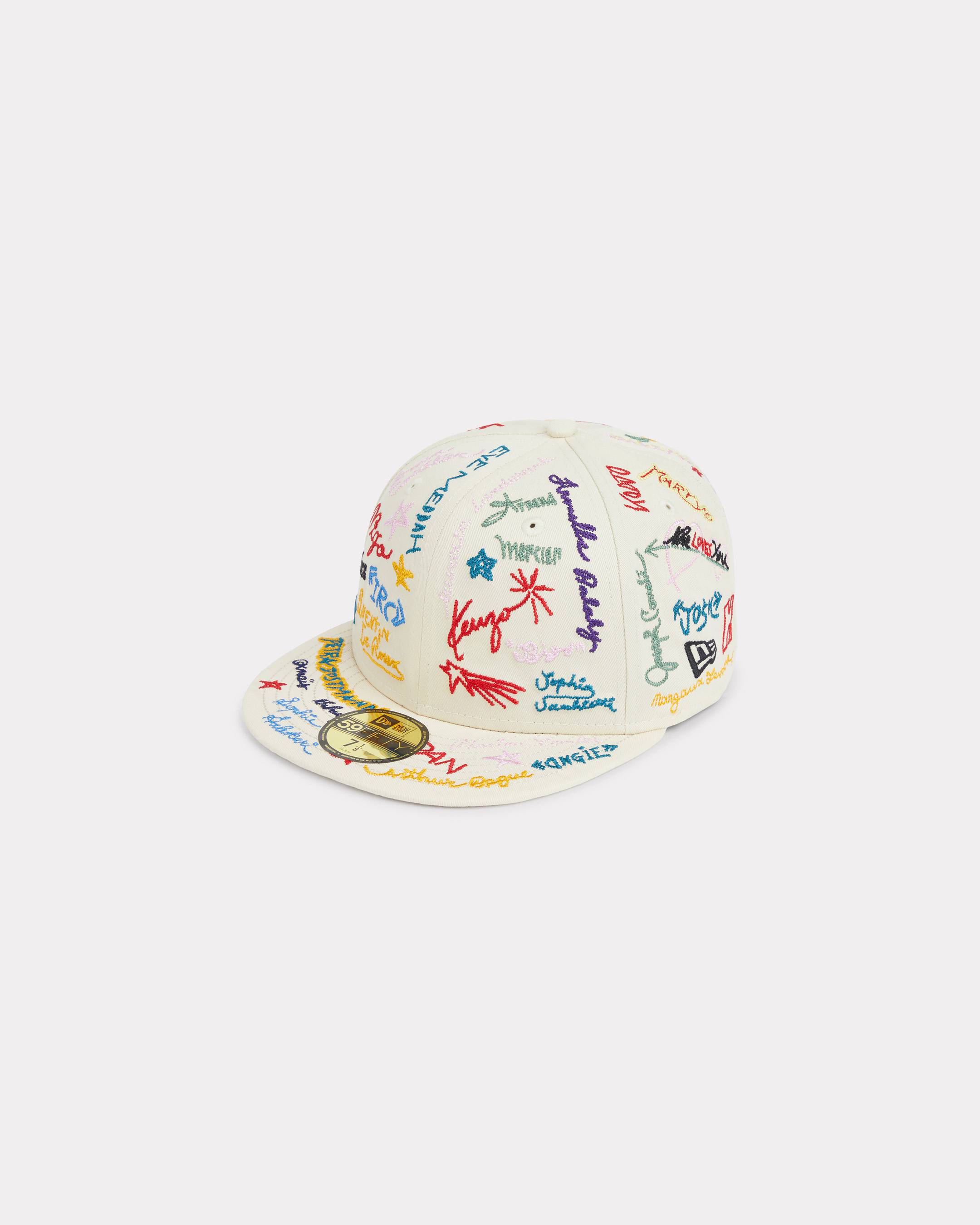KENZO ' x New Era' Cap , Woman, Ecru, Size 7-38, Cotton