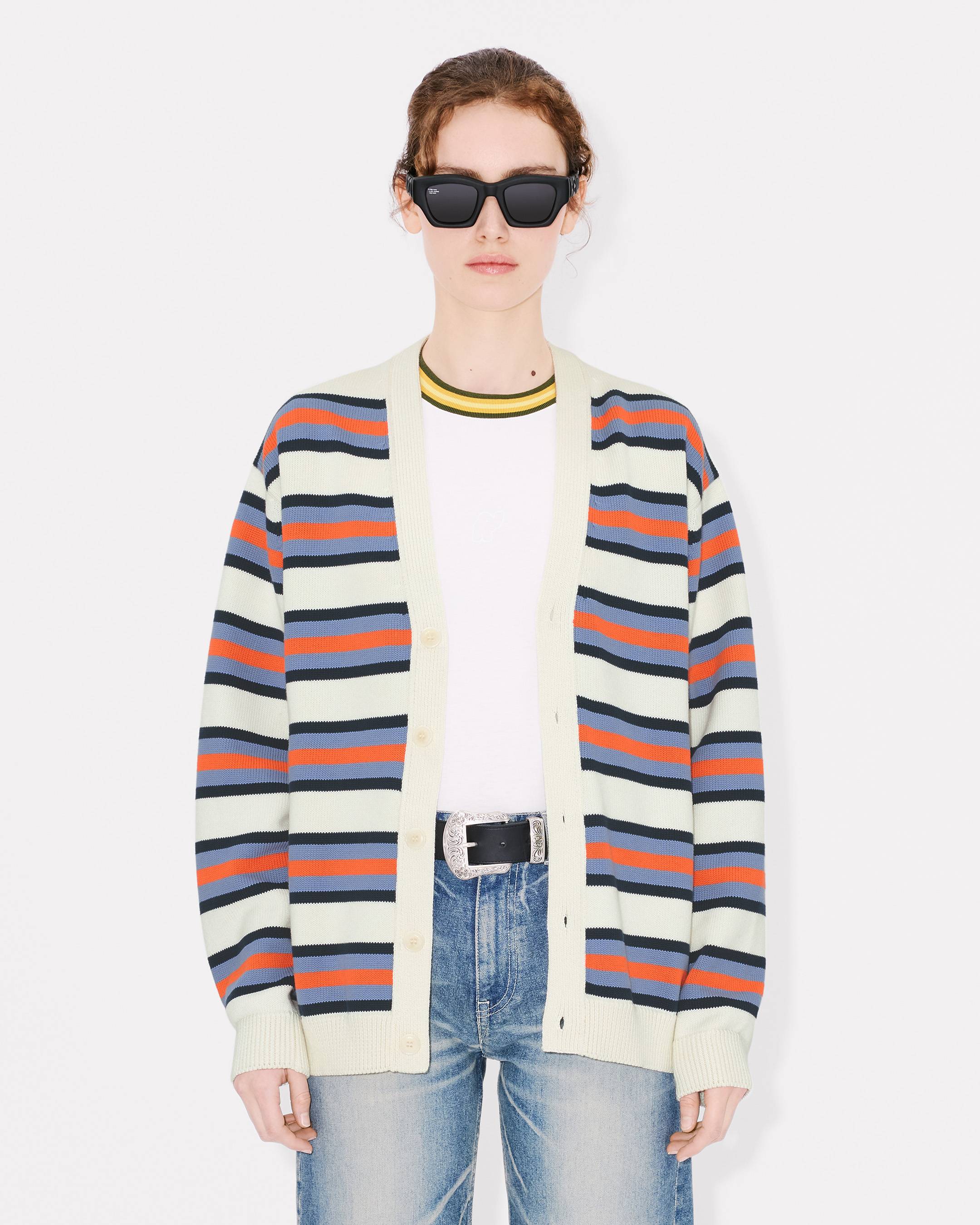 KENZO ホワイト カーディガン XS 中古・古着通販】KENZO (ケンゾー) KENZO/ケンゾー マルチ