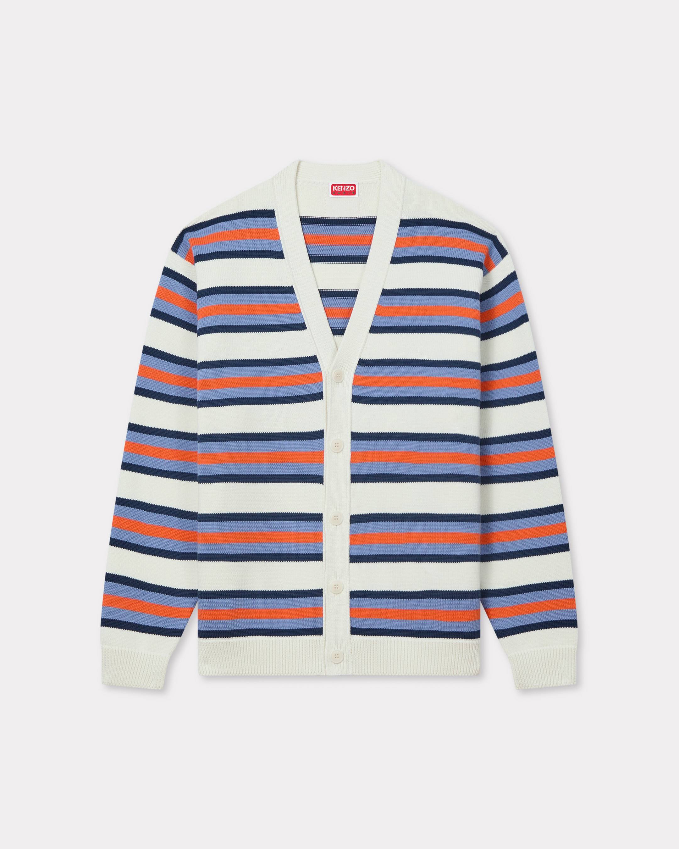 KENZO ' Coast Lines' Cardigan , Unisex, Off White, Size M, Cotton