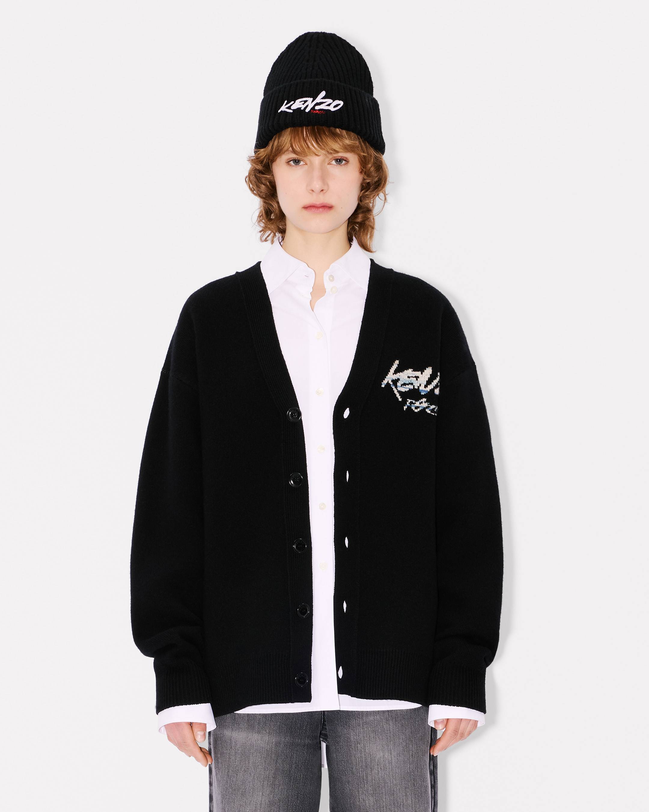 'Kenzo x Futura 2000' genderless cardigan in wool