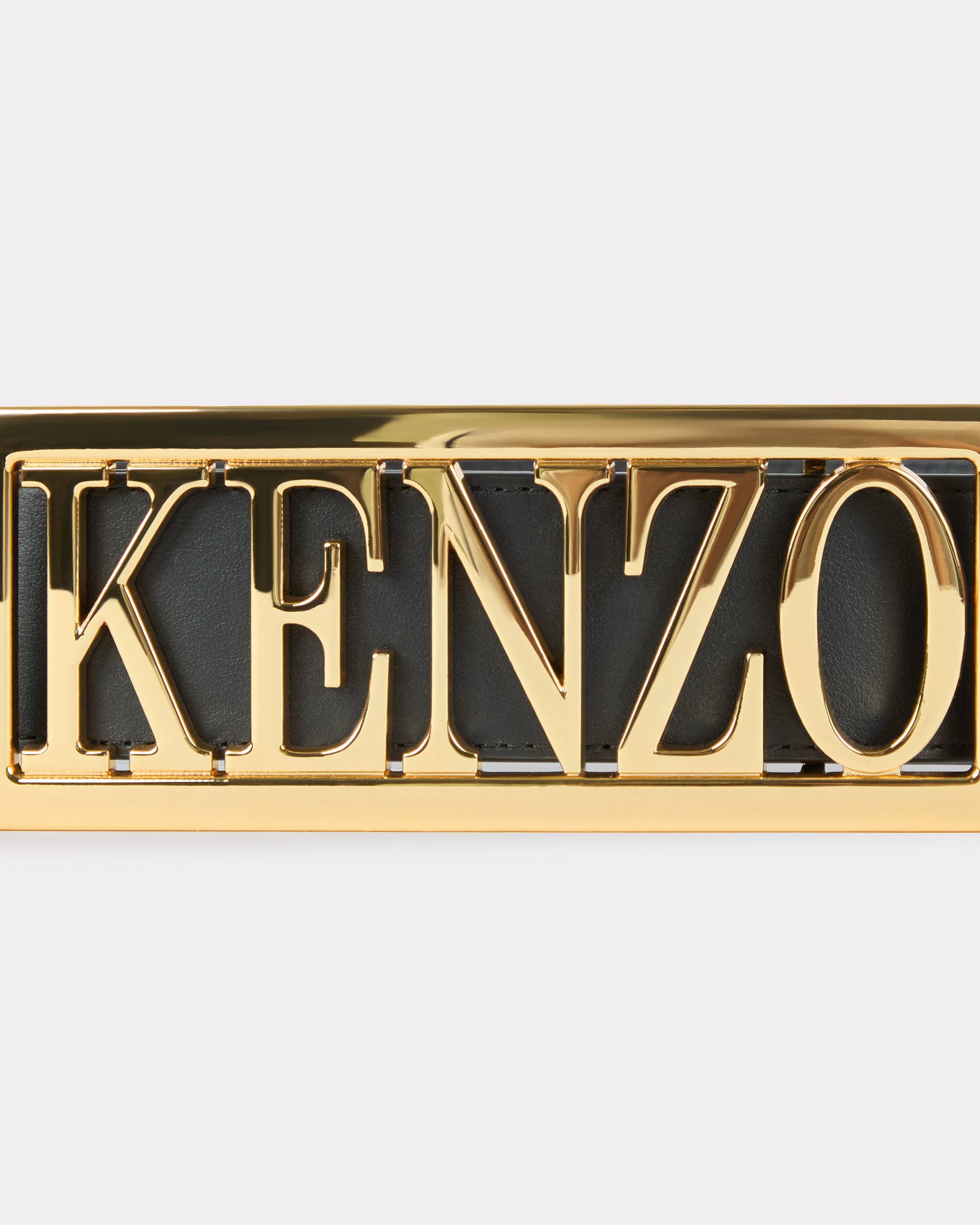 'KENZO Buckle' レザー ラージ ベルト