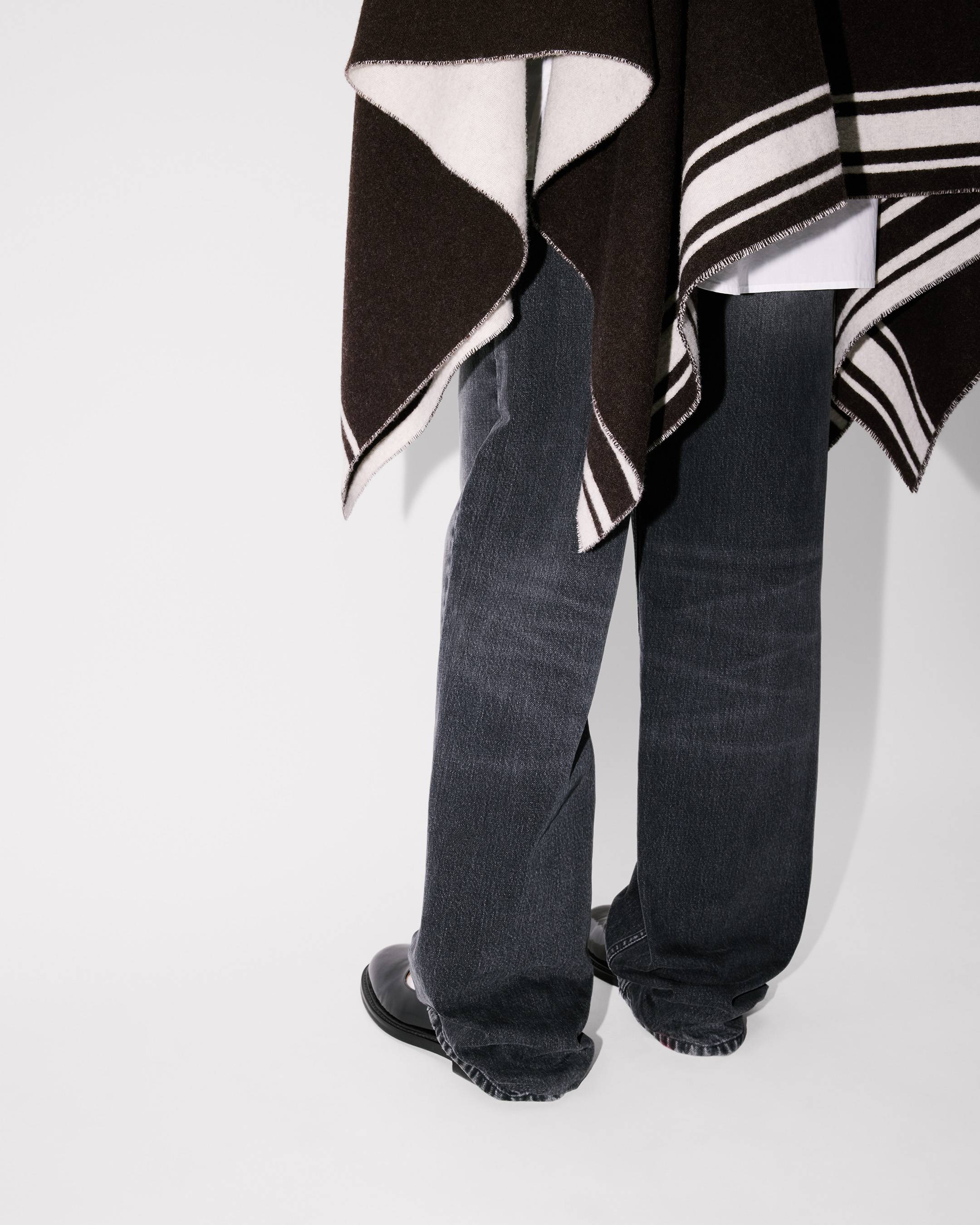 'Kenzo x Futura 2000' poncho in wool