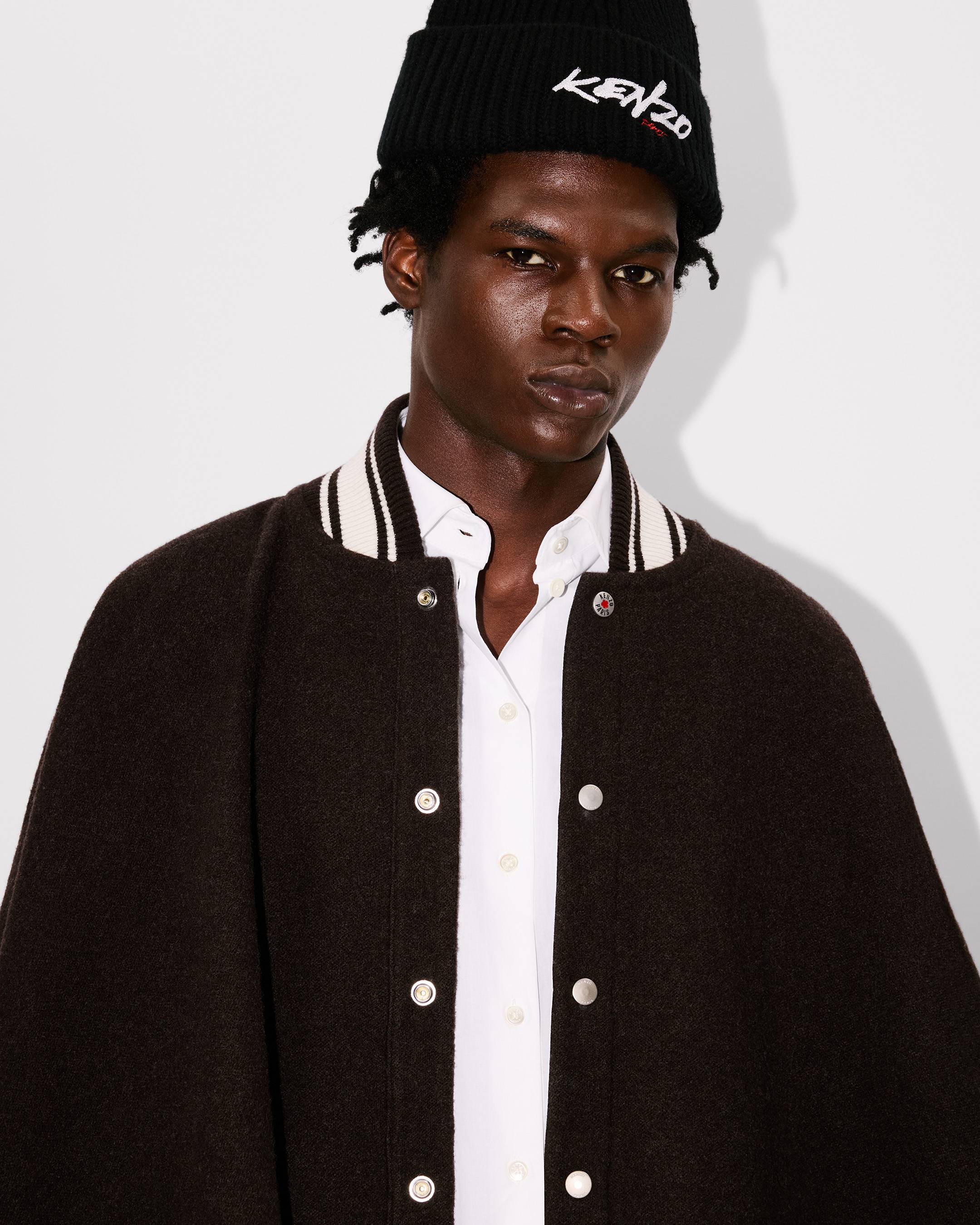 'Kenzo x Futura 2000' poncho in wool