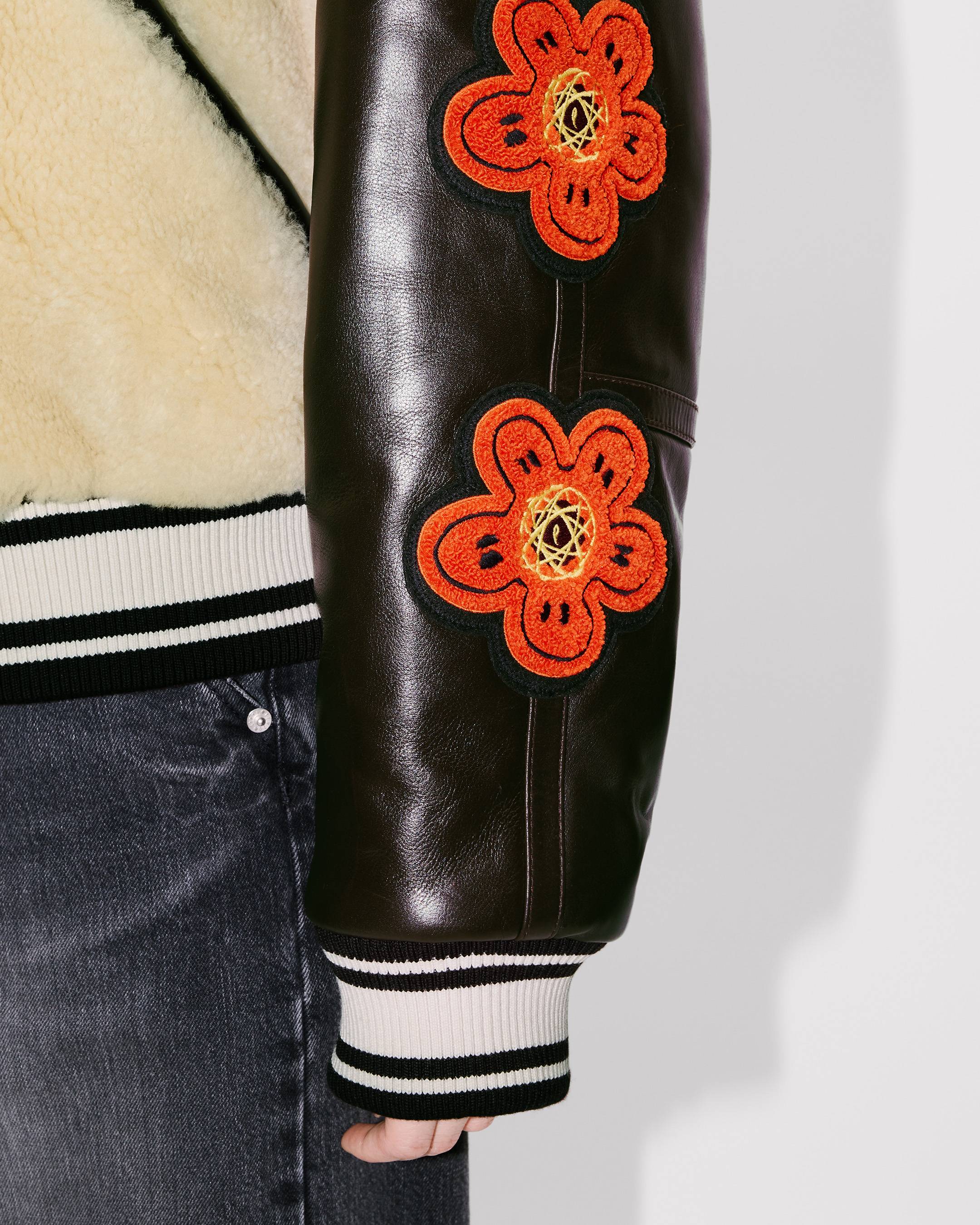 'Kenzo x Futura 2000' genderless shearling varsity