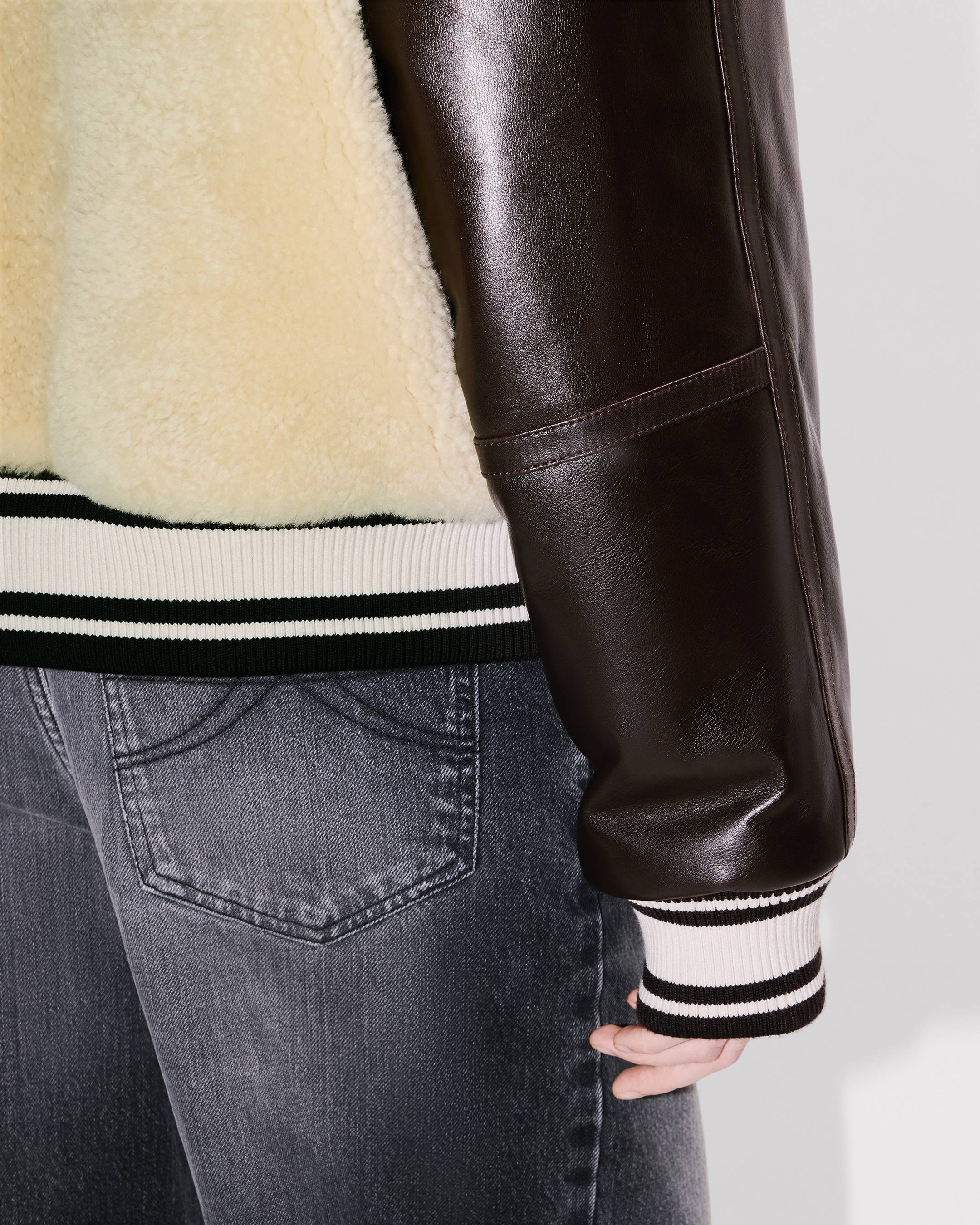 'Kenzo x Futura 2000' genderless shearling varsity