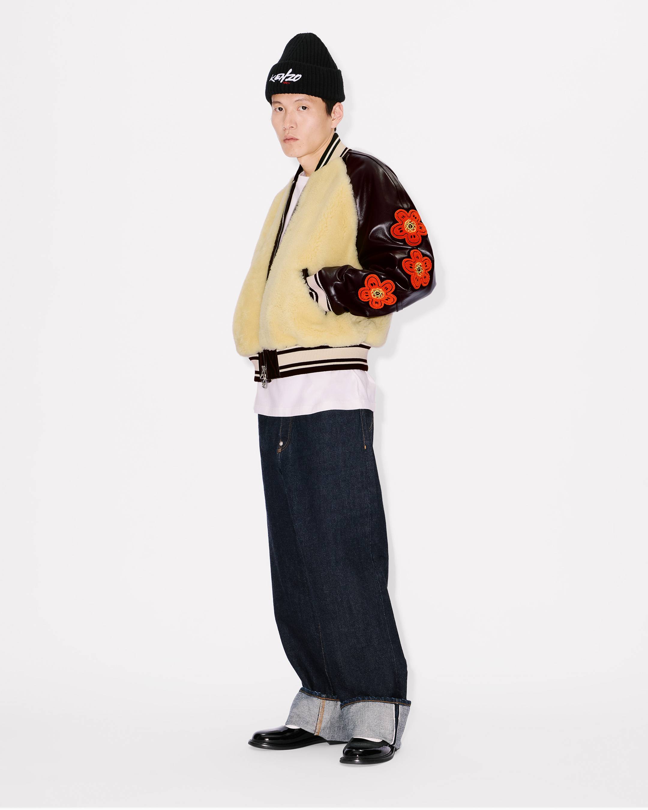 'Kenzo x Futura 2000' genderless shearling varsity