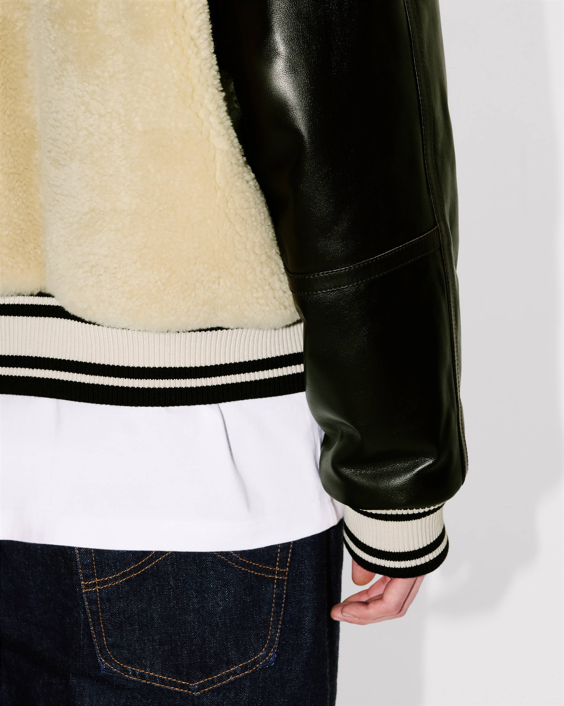 'Kenzo x Futura 2000' genderless shearling varsity