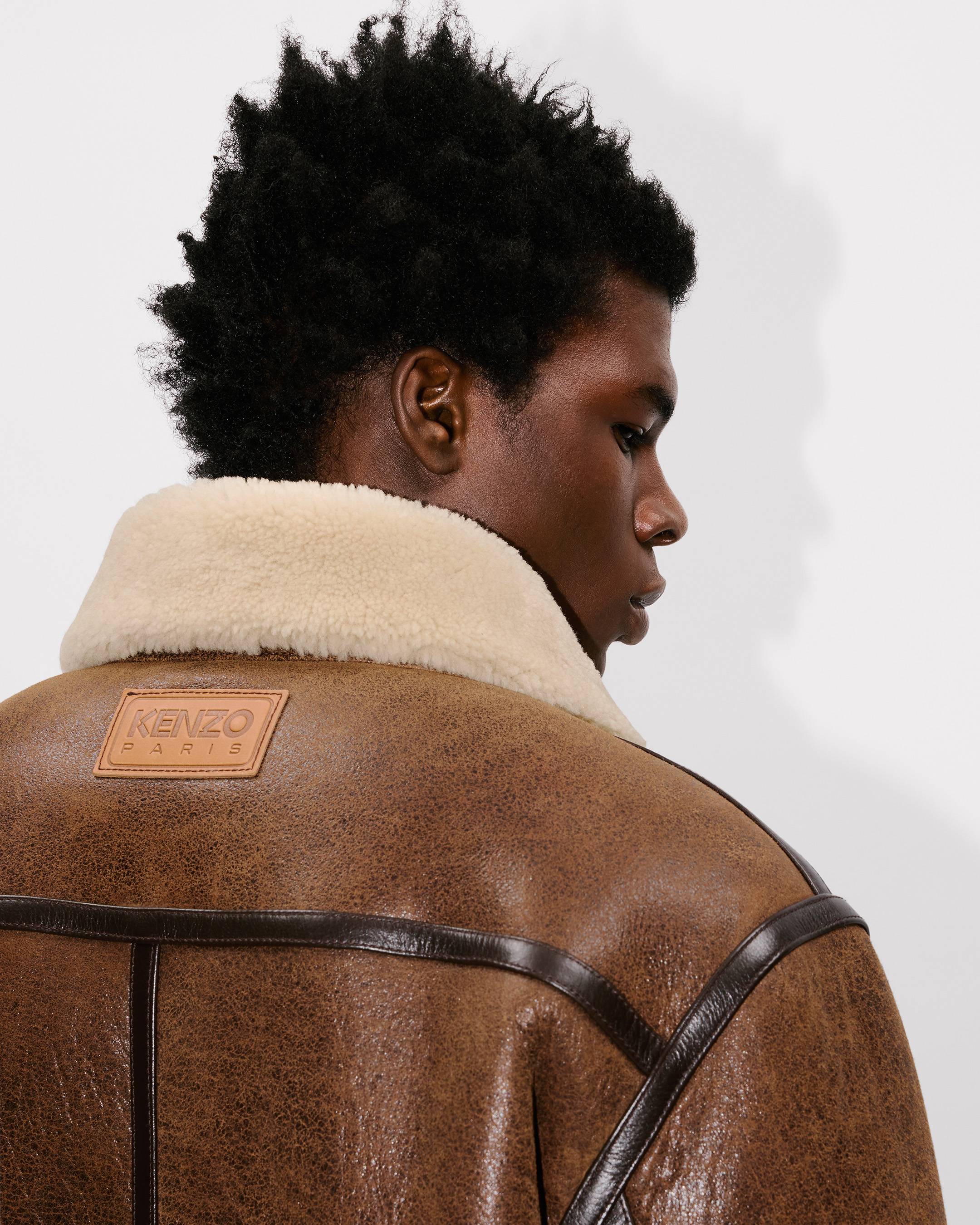 Genderless shearling trucket jacket | Women's | KENZO
