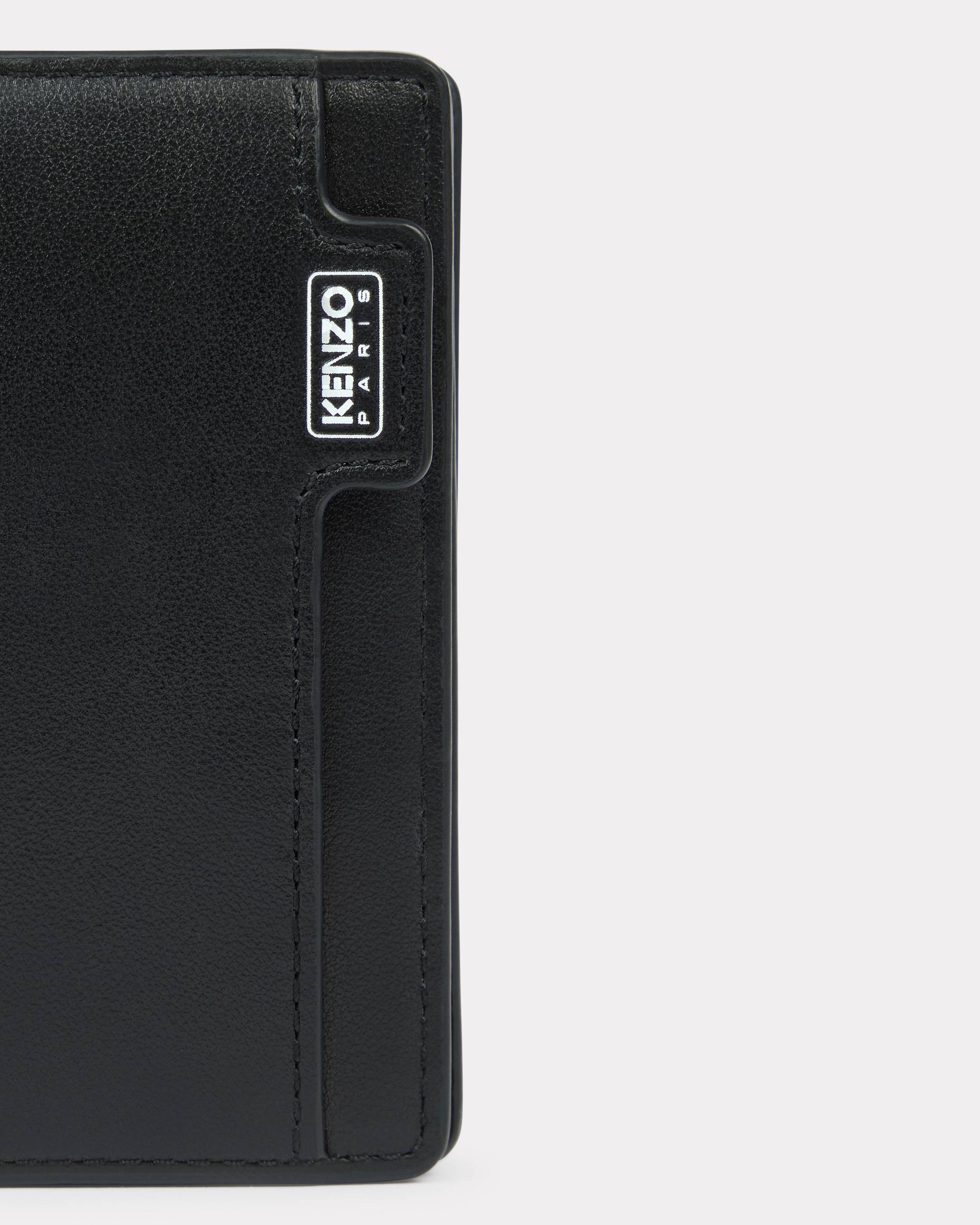 'KENZO Tab' card holder in leather