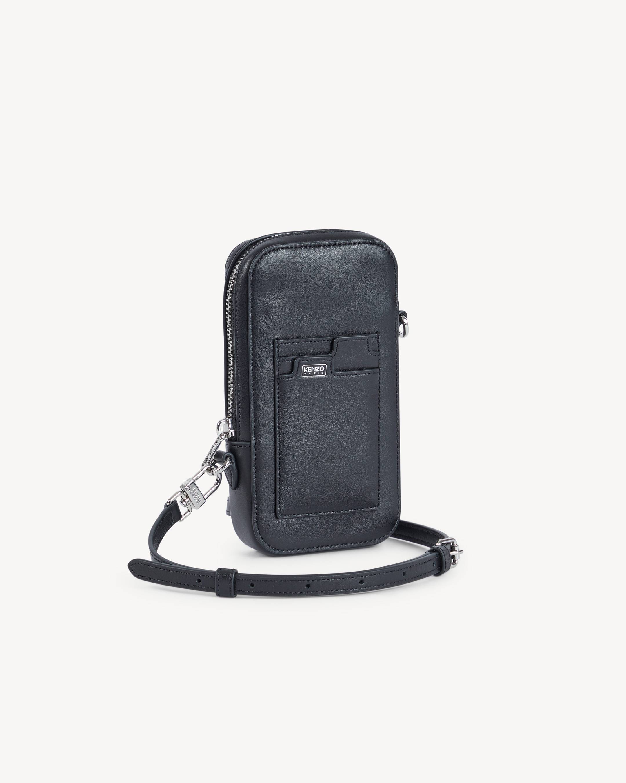 KENZO Tab' phone holder in leather | KENZO