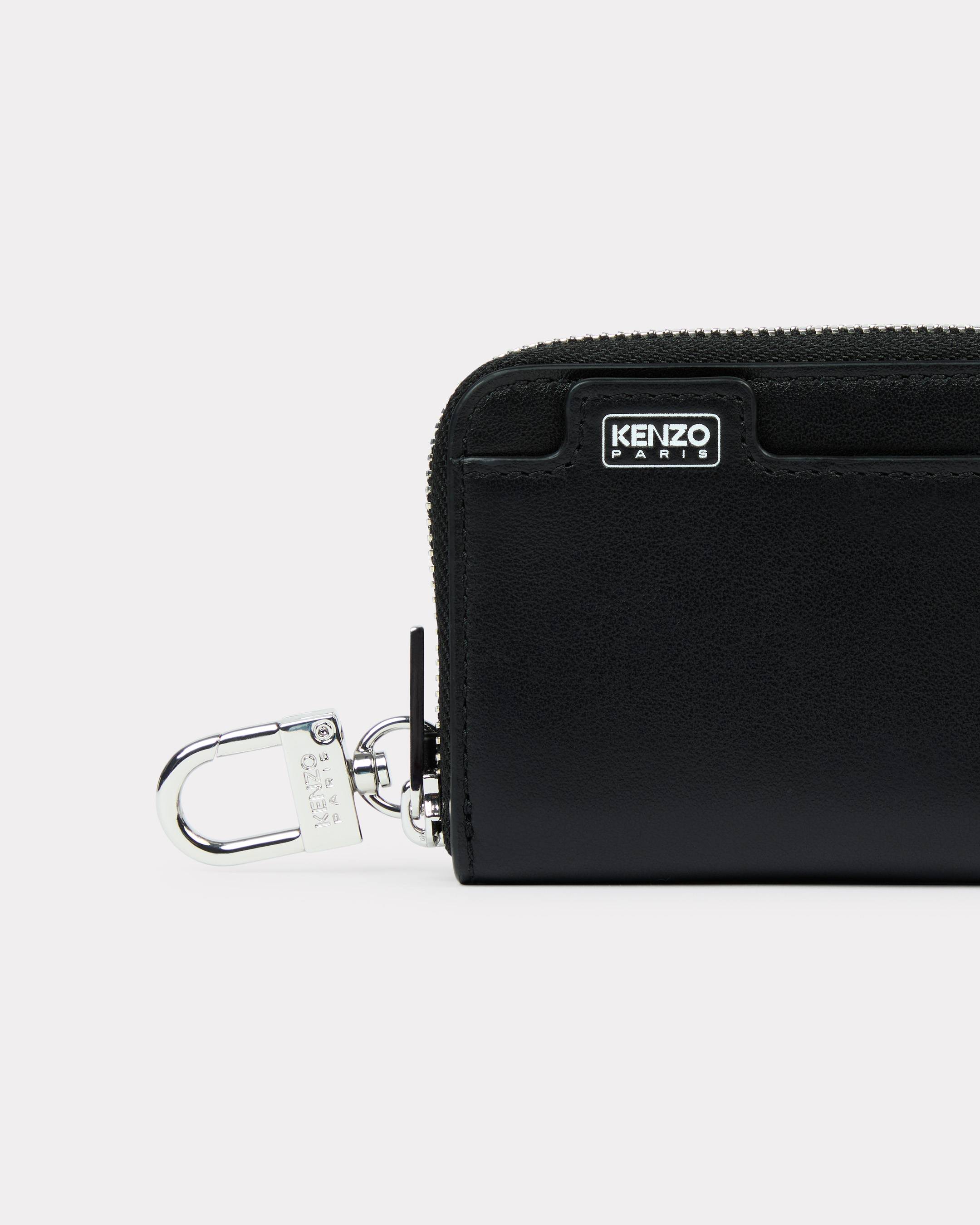 'KENZO Tab' key holder in leather