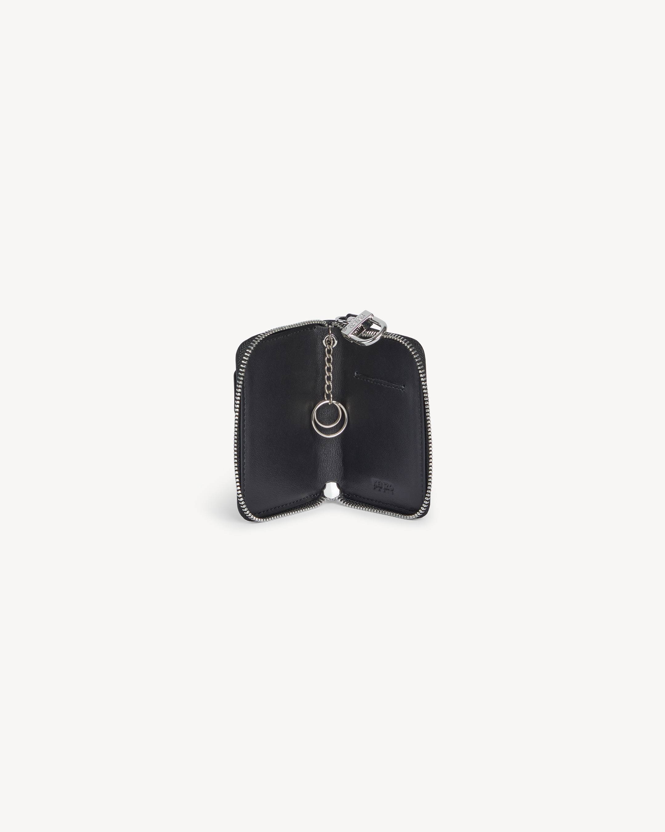 KENZO Tab' key holder in leather | KENZO
