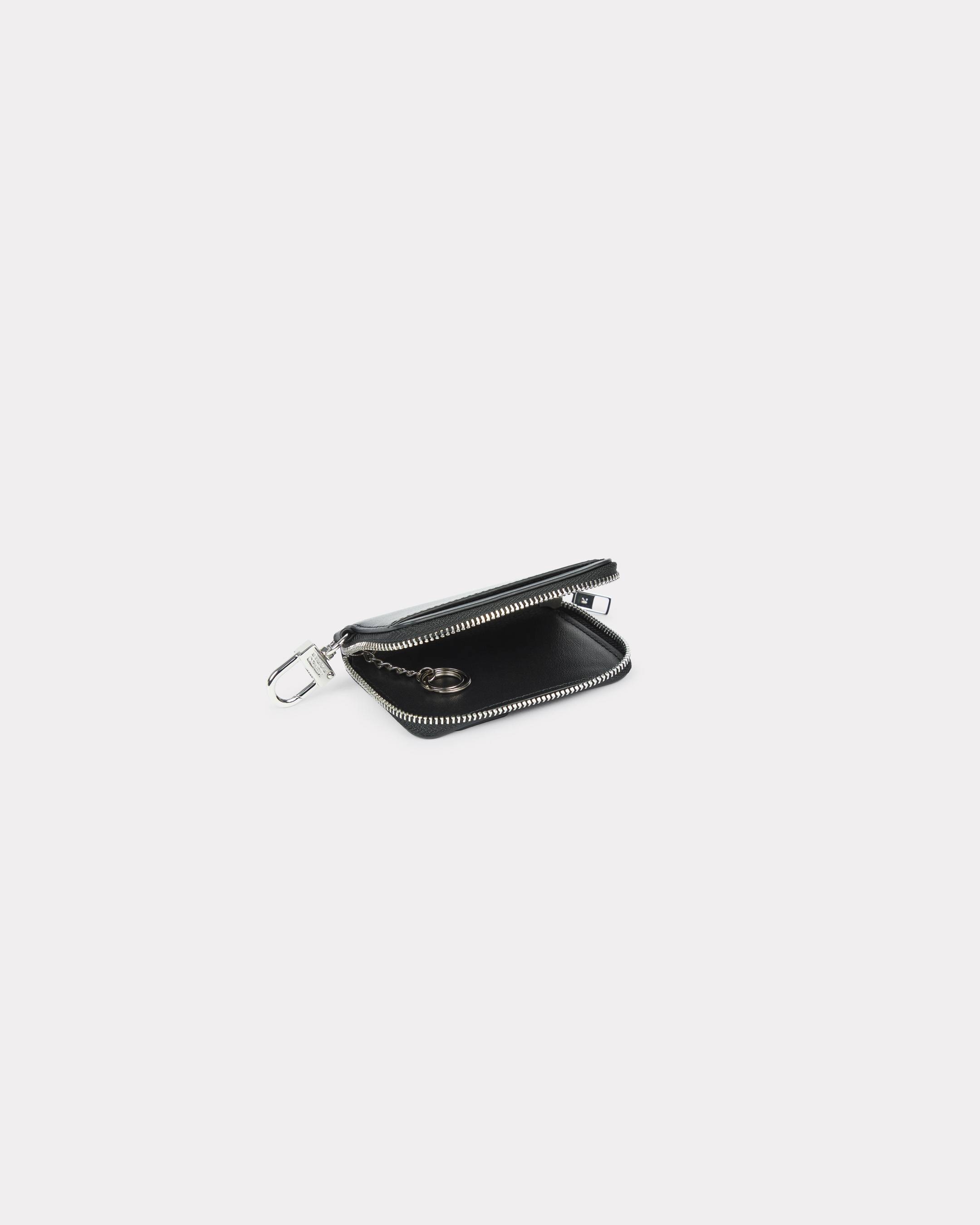 'KENZO Tab' key holder in leather