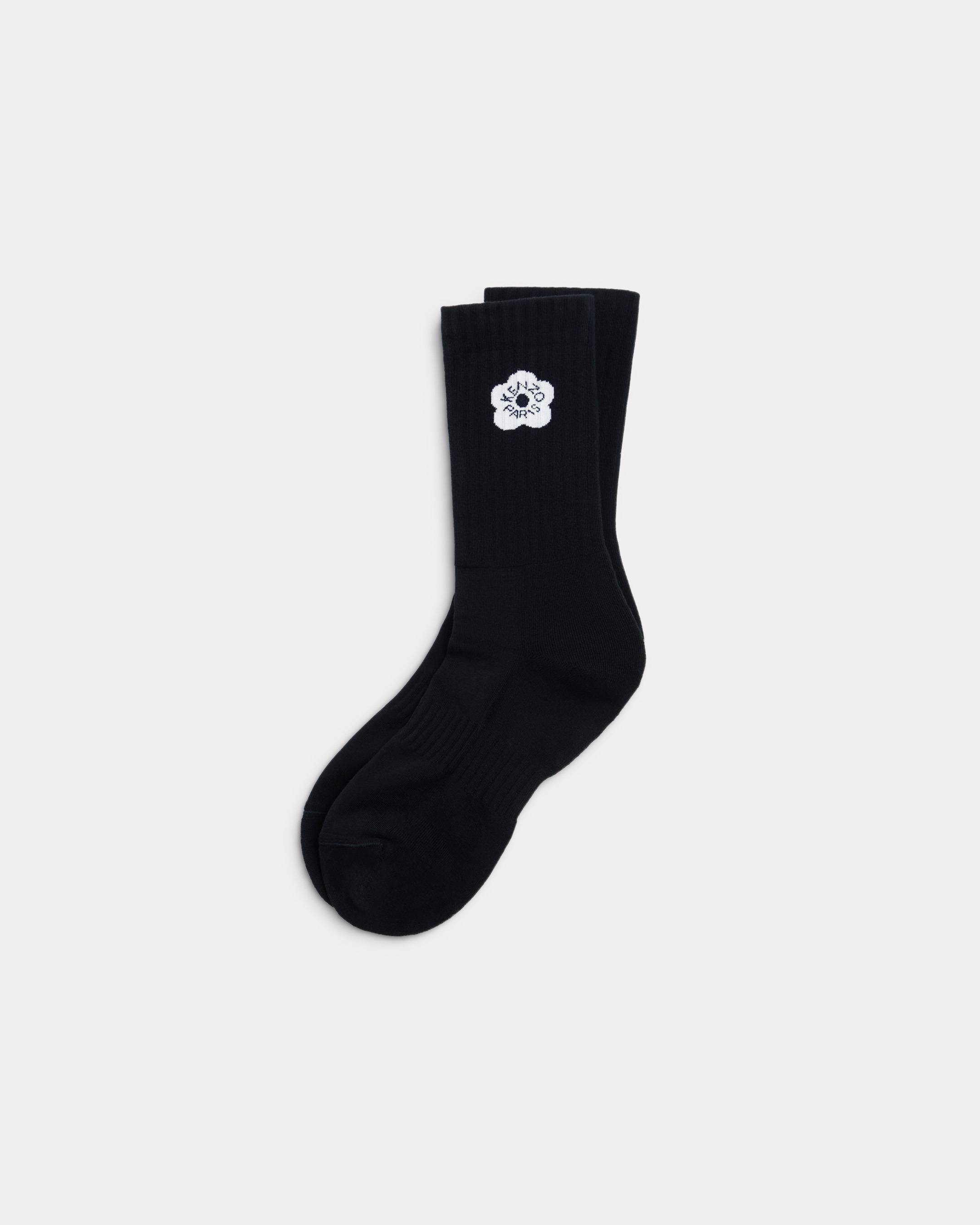 'Boke Flower 2.0' rib socks in cotton