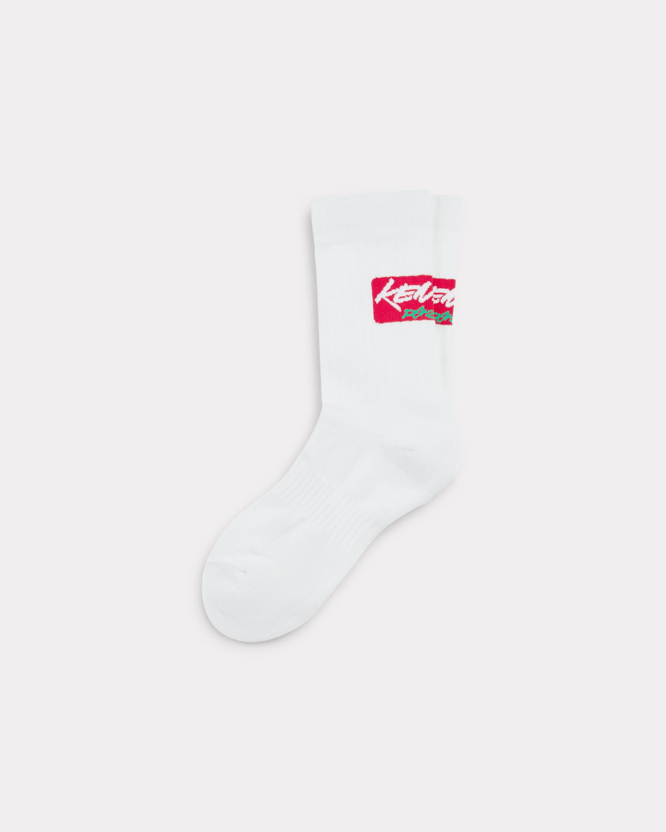Chaussettes côtelées 'Kenzo x Futura 2000' en coton