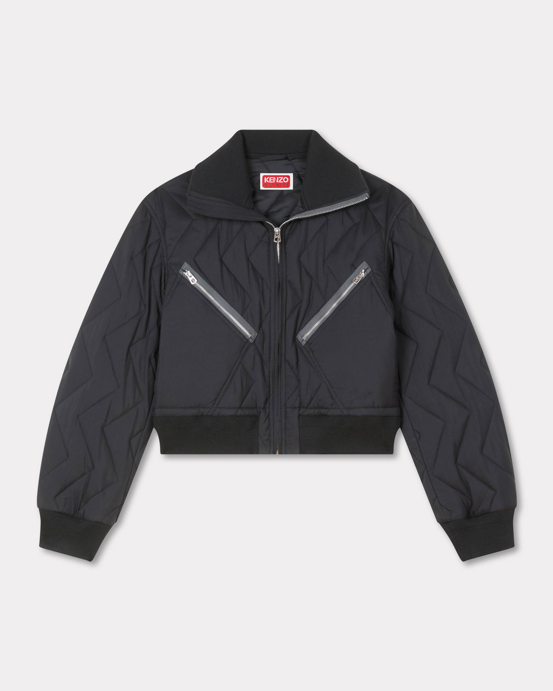 KENZO ' Winter Holidays' Quilted Blouson, Woman, Black, Size 38, Nylon