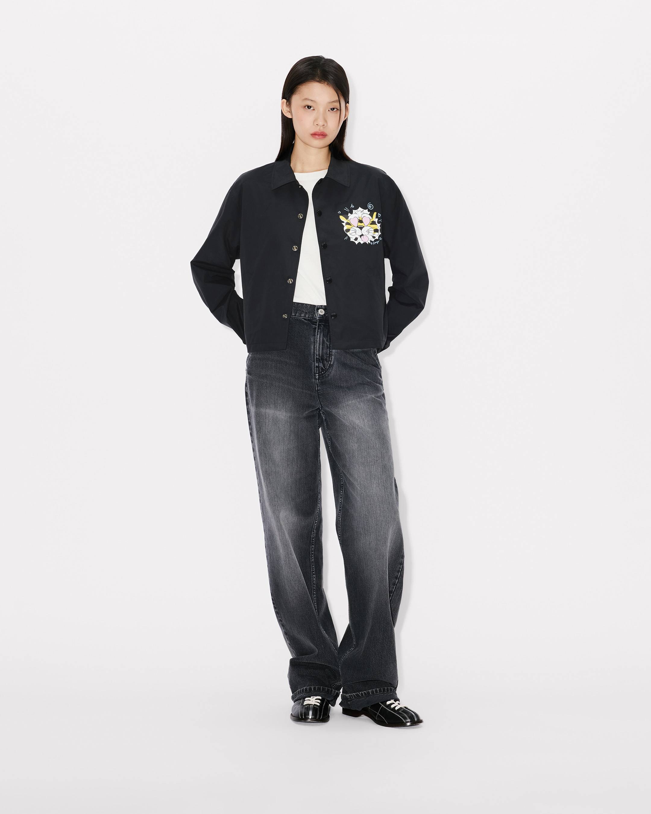 'KENZO Wild Tiger' cropped coach jacket