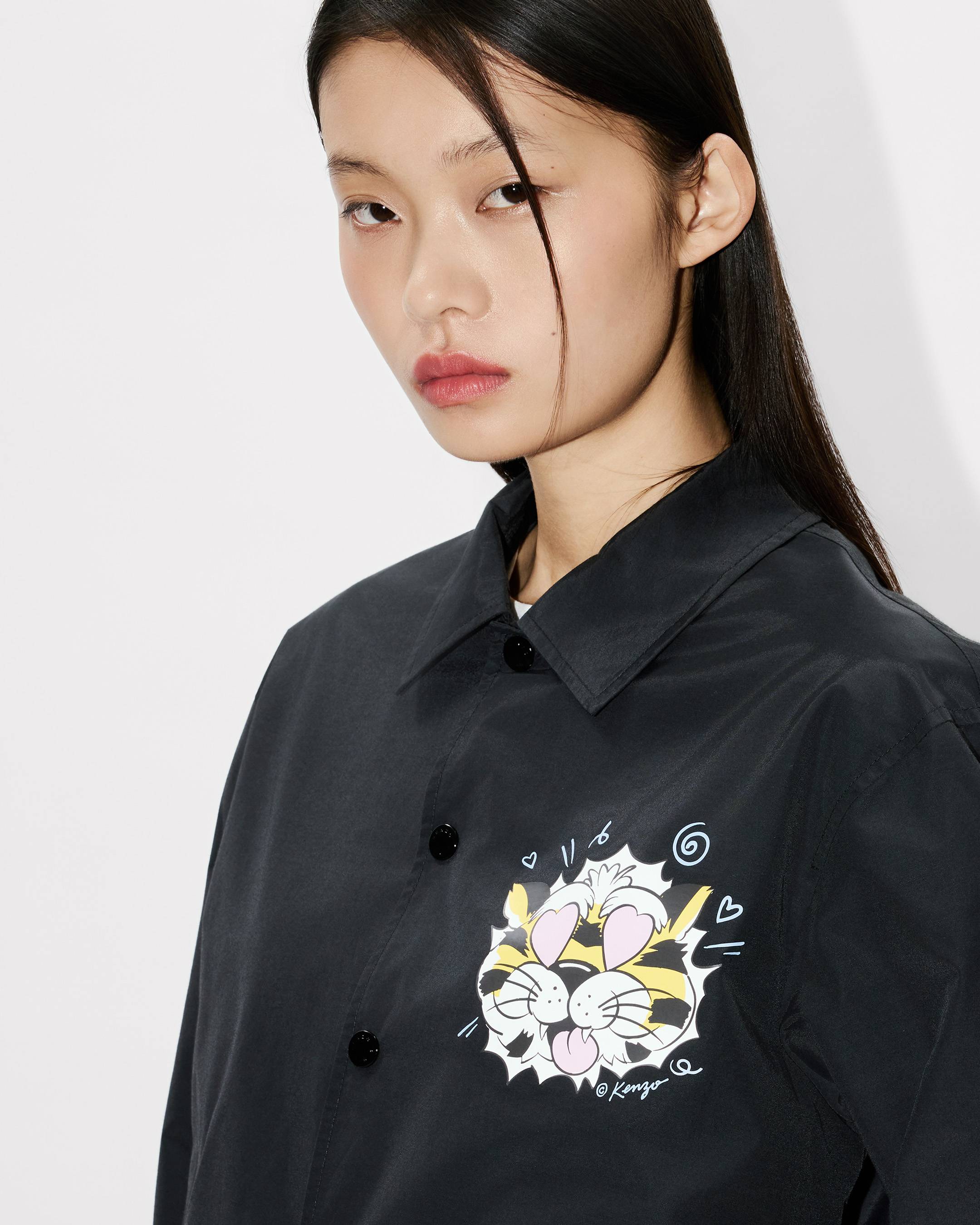 'KENZO Wild Tiger' cropped coach jacket