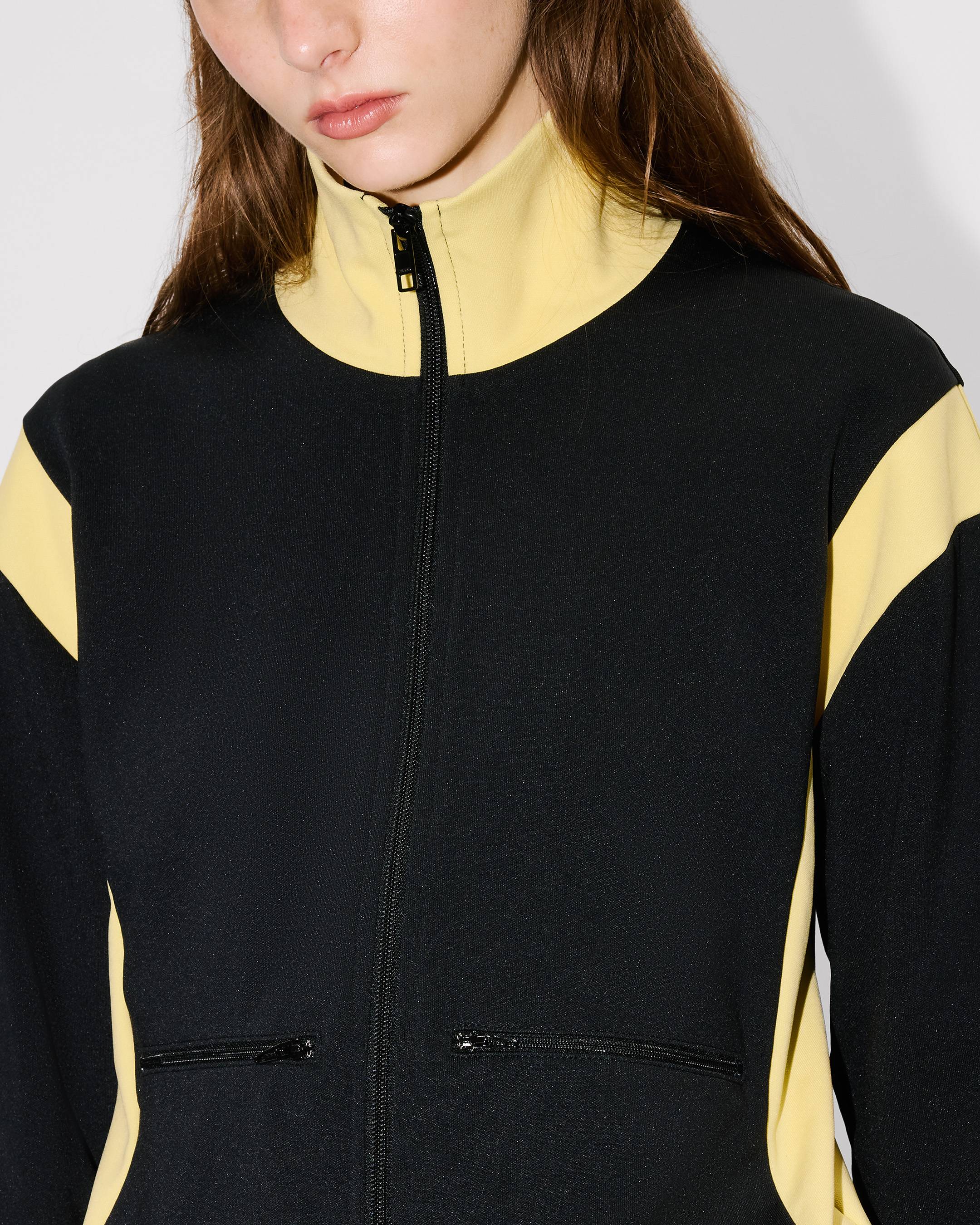 Bestickte Trainingsjacke &bdquo;Boke Flower 2.0&ldquo; aus Interlock