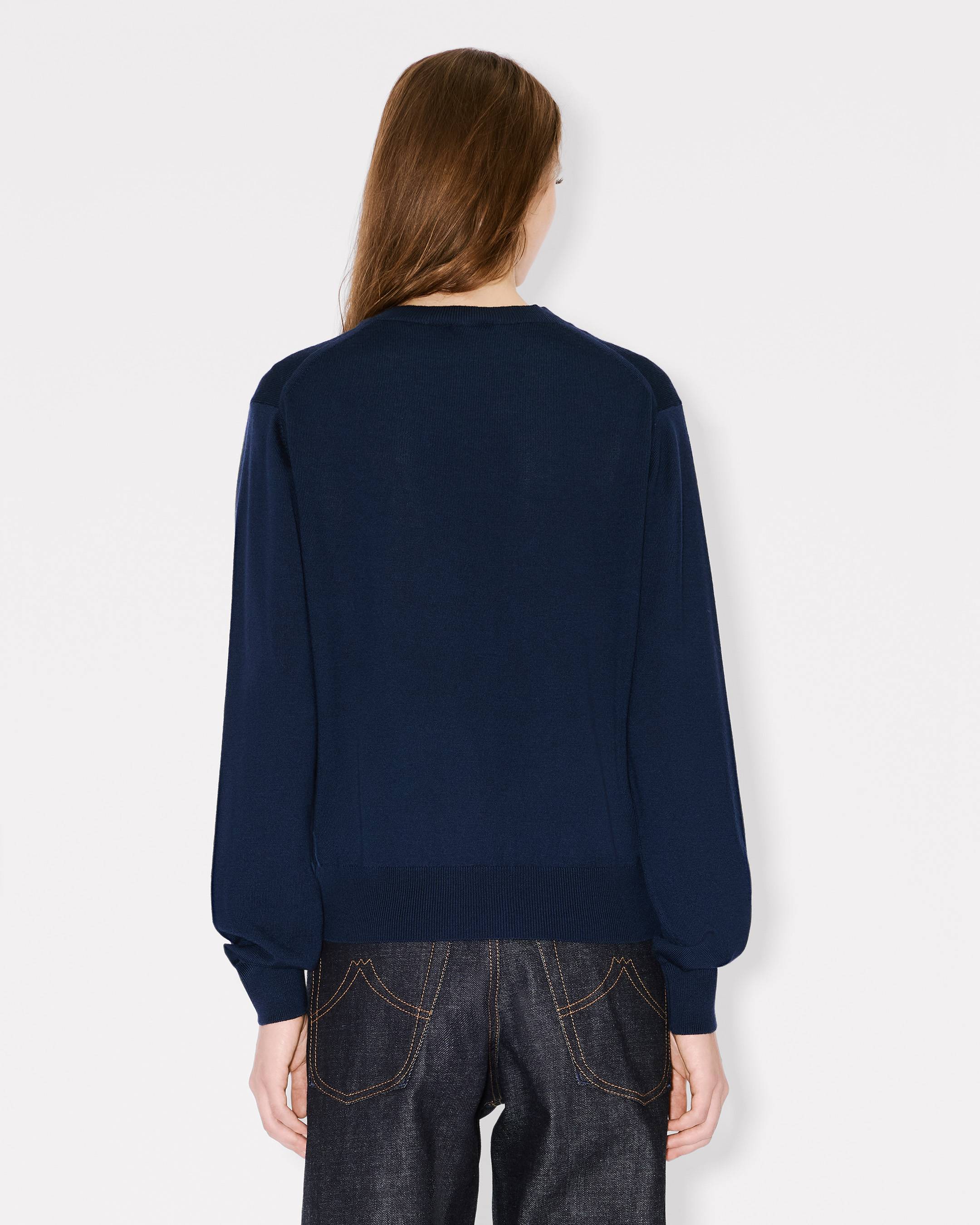 'Boke Flower' embroidered cardigan in merino wool