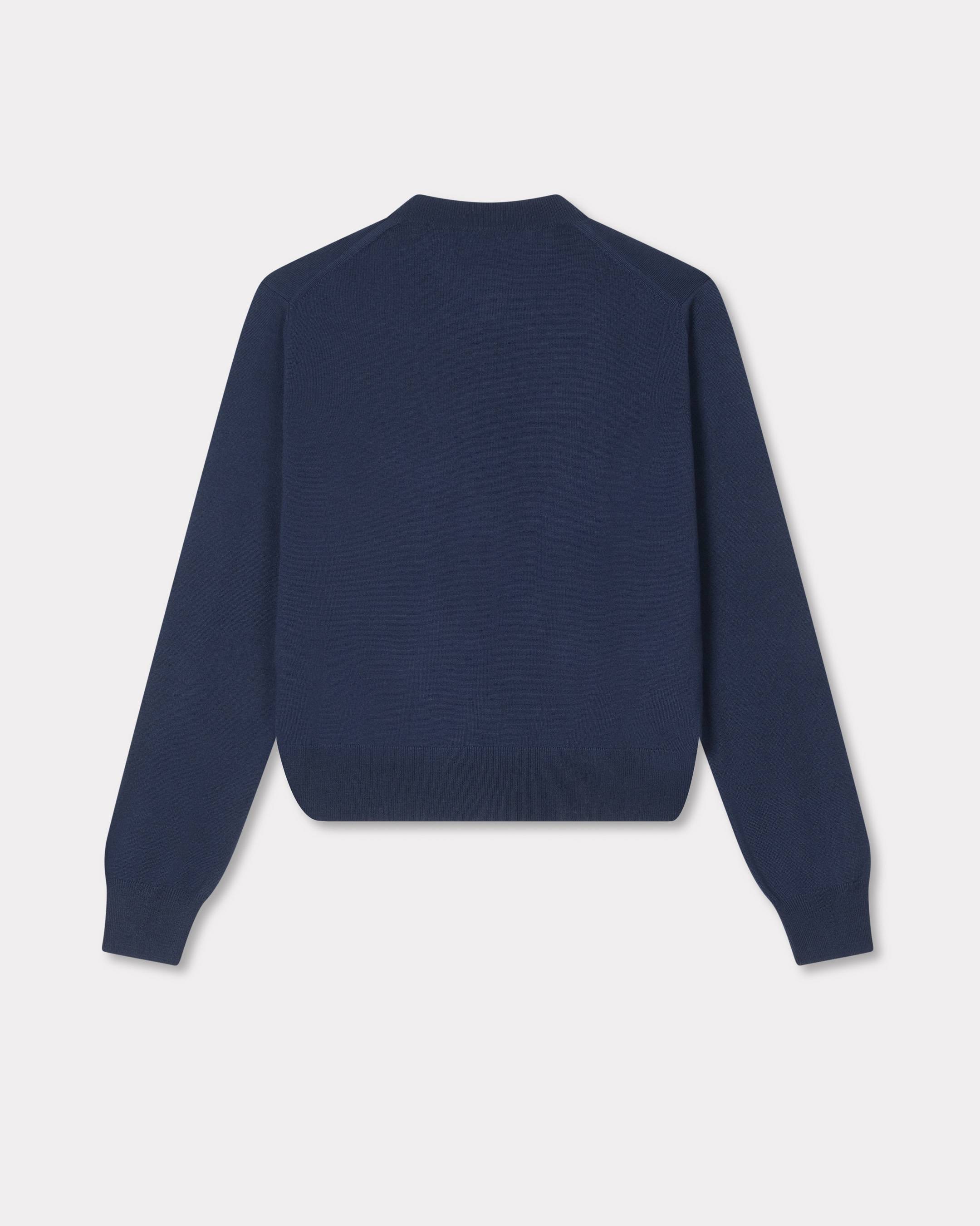 'Boke Flower' embroidered cardigan in merino wool